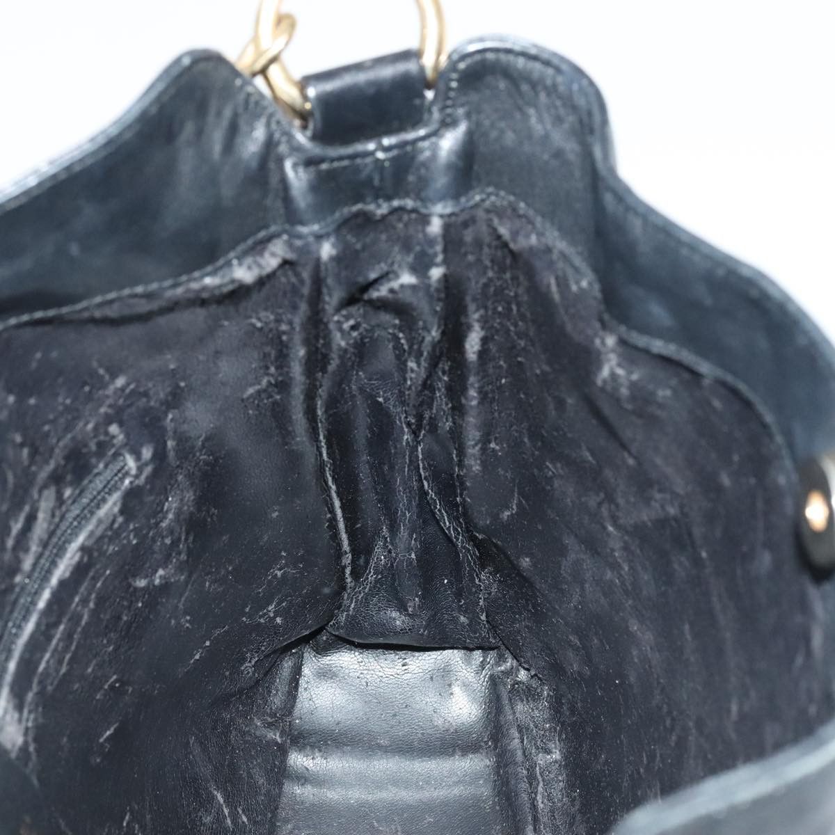 Gucci GUCCI Bamboo Hand Bag Leather Black Gold 001 3754 001 3754 Size ONE SIZE - 15 Thumbnail