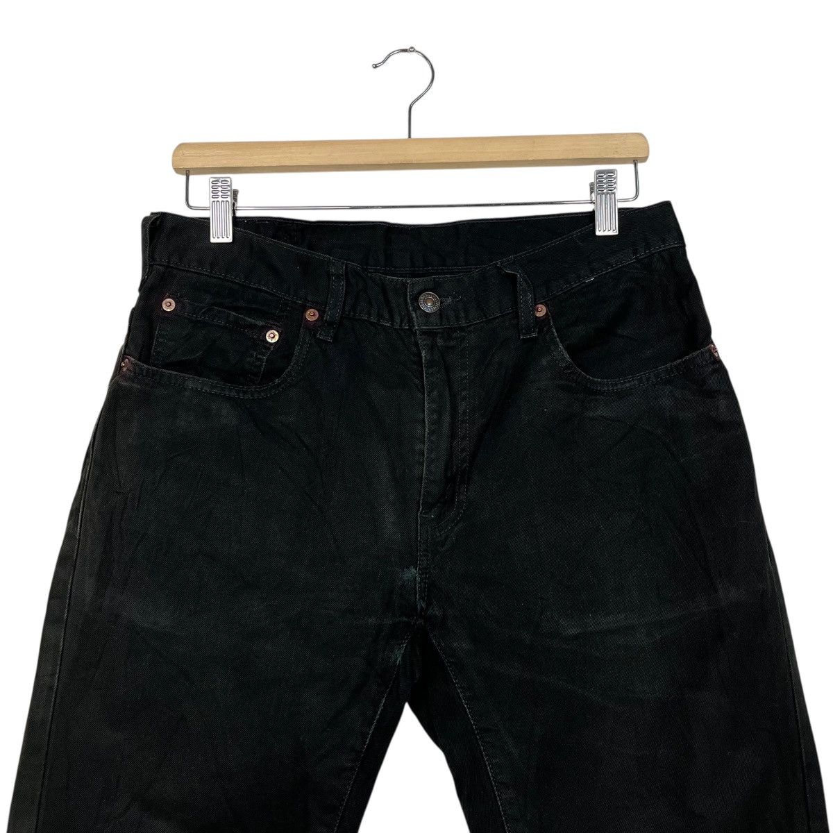 Levi's Vintage Y2k Levis Black Denim Jeans Size US 32 / EU 48 - 2 Thumbnail