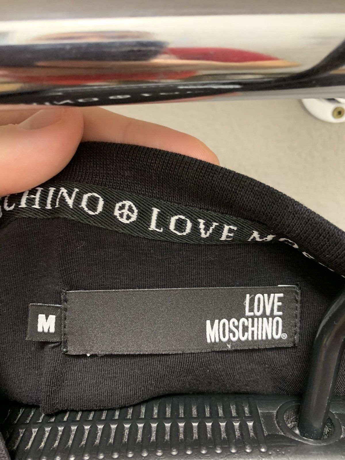 Moschino Love Moschino big logo black t-shirt M sz black Size US M / EU 48-50 / 2 - 7 Thumbnail