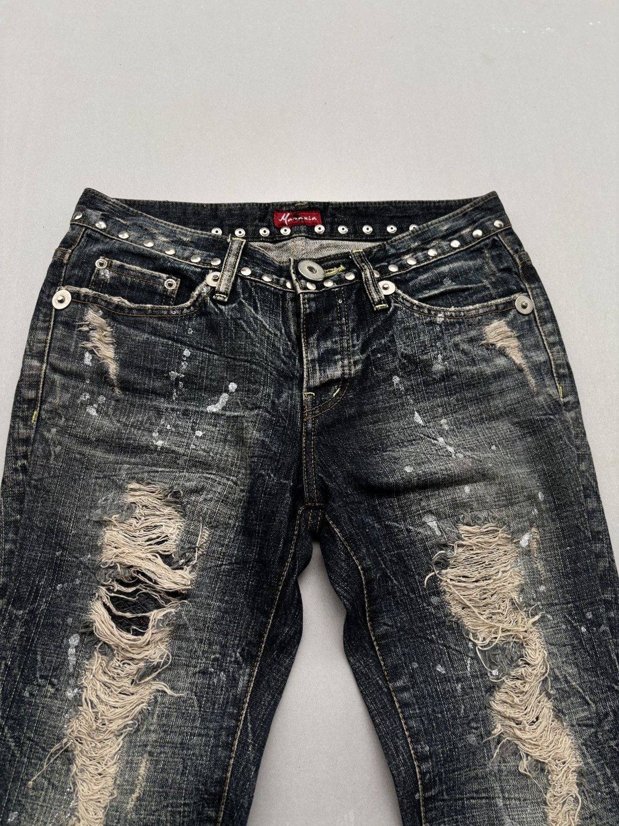 Japanese Brand Maraxia distressed flare jeans Size US 27 - 5 Thumbnail