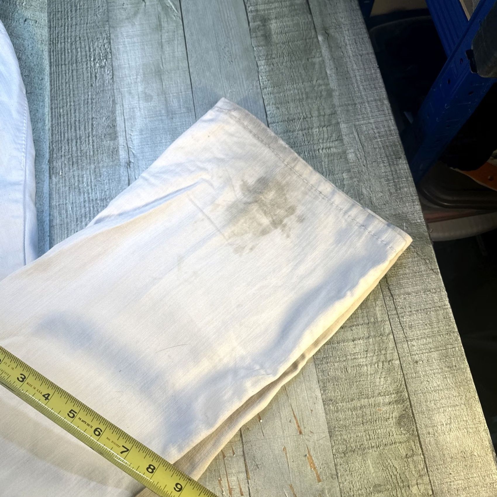 Vintage Amethyst Jeans Flared White Distress Women 16 Regular 39W 30In Inseam Boys? Size 26" / US 2 / IT 38 - 5 Thumbnail