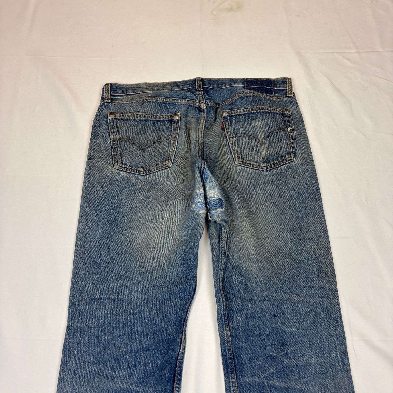 Levi's Vintage 90s Levi's 501 Straight Leg Jeans 36x33 Size US 36 / EU 52 - 4 Thumbnail