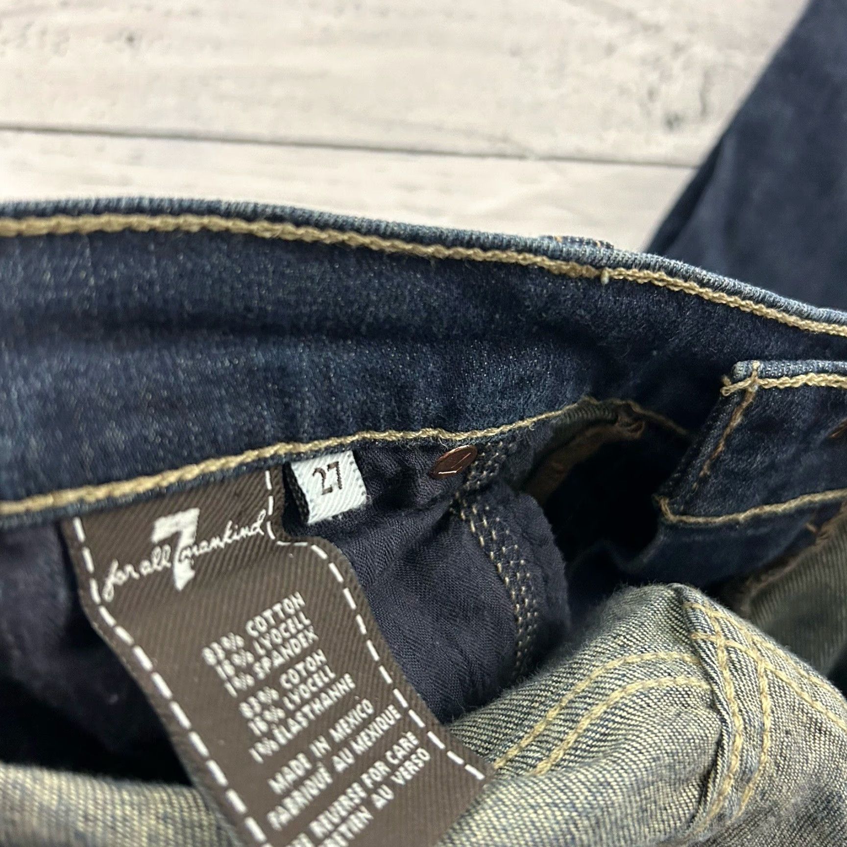 7 For All Mankind 7 For All Mankind Roxanne Skinny Jeans Women Blue Medium 27 Size 32" / US 10 / IT 46 - 4 Thumbnail