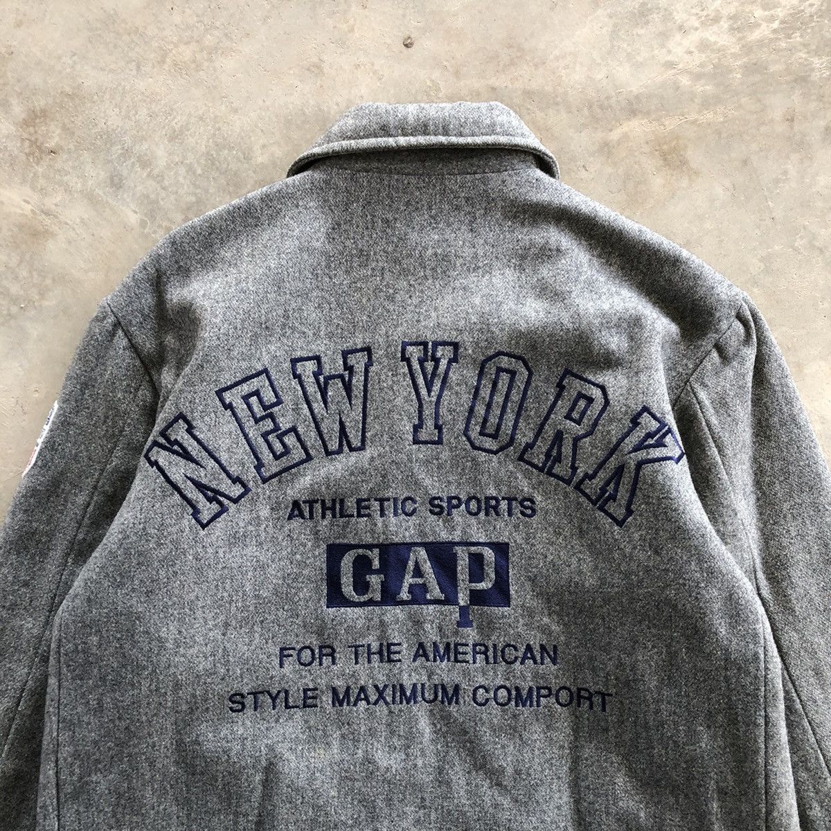 Gap × Vintage GAP New York Double Breasted Wool Pea Coat Size US M / EU 48-50 / 2 - 7 Thumbnail