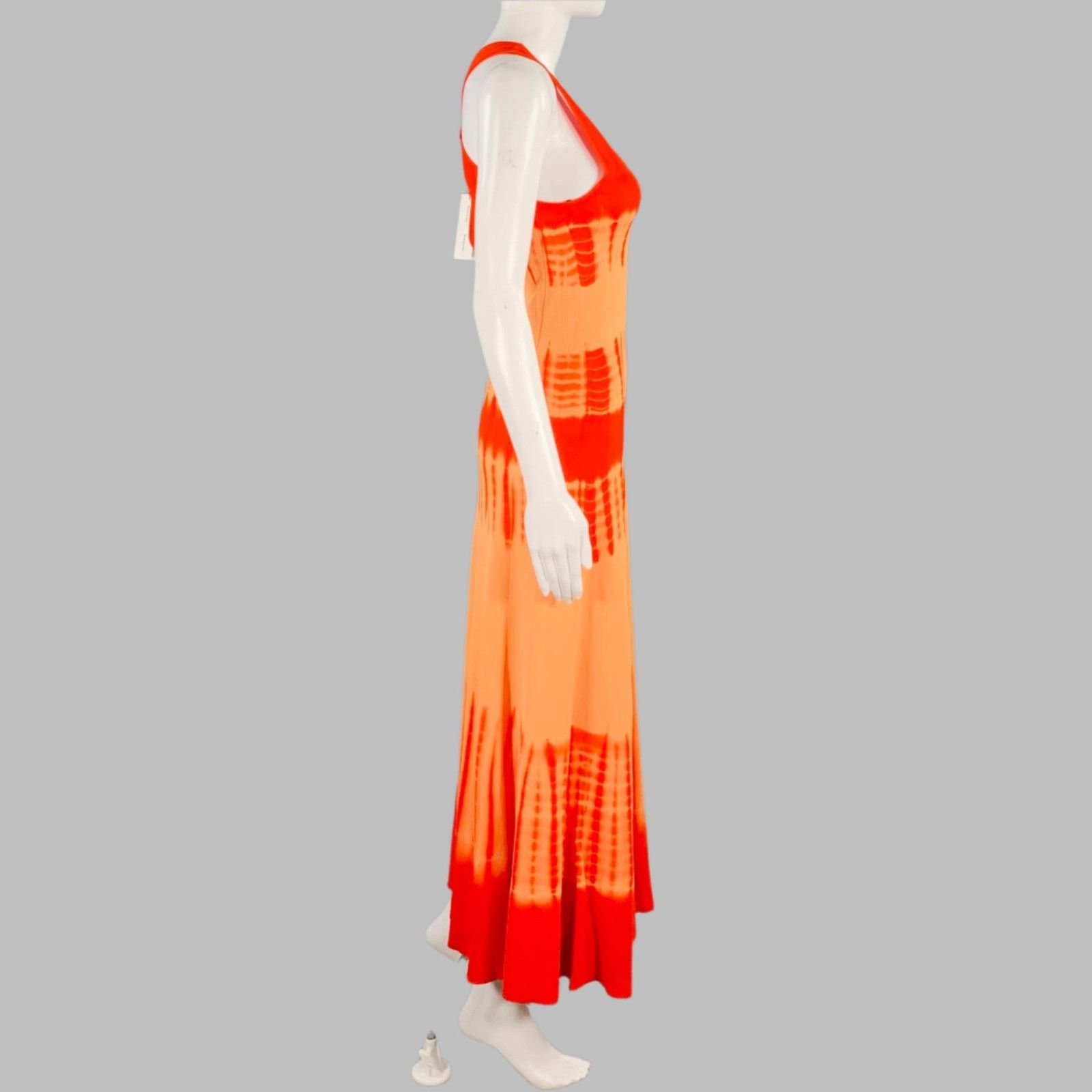 Proenza Schouler Size S Orange Viscose Tie Dye Crossback Maxi Dress Size S / US 4 / IT 40 - 2 Thumbnail