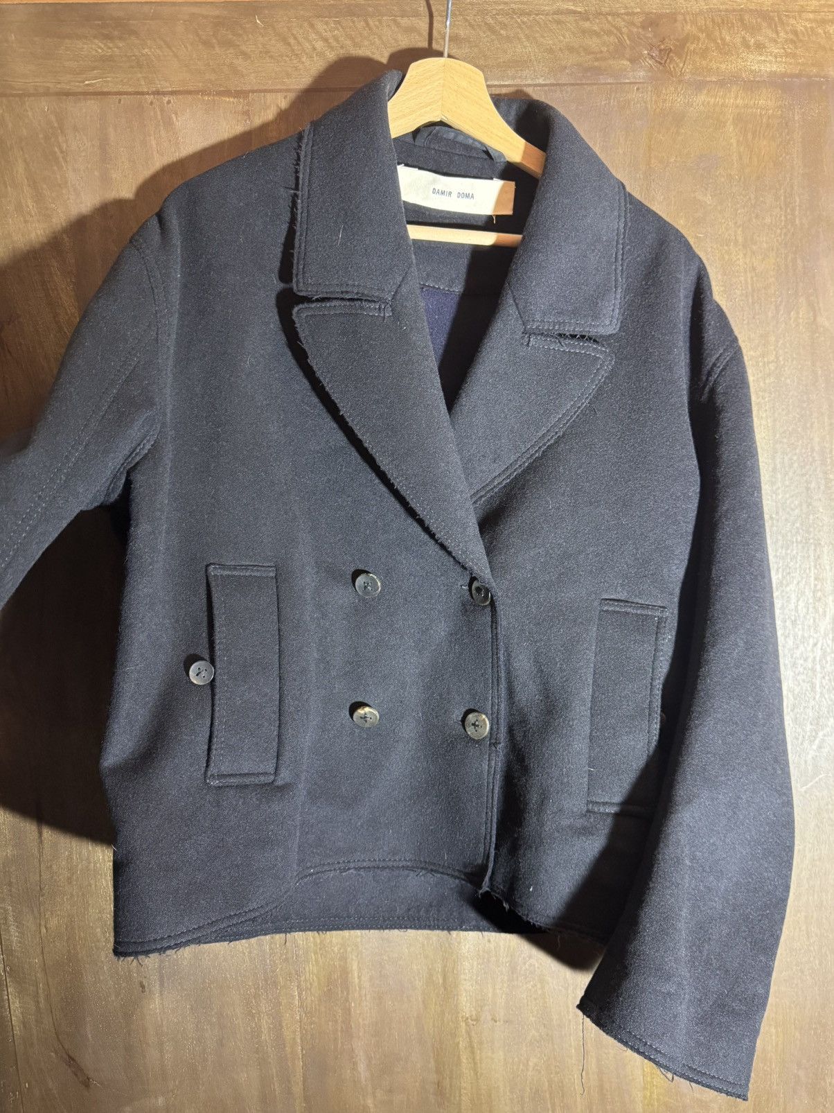 Damir Doma damir doma fw18 cashmere & wool cropped coat 40 fr wo Size M / US 6-8 / IT 42-44 - 7 Thumbnail
