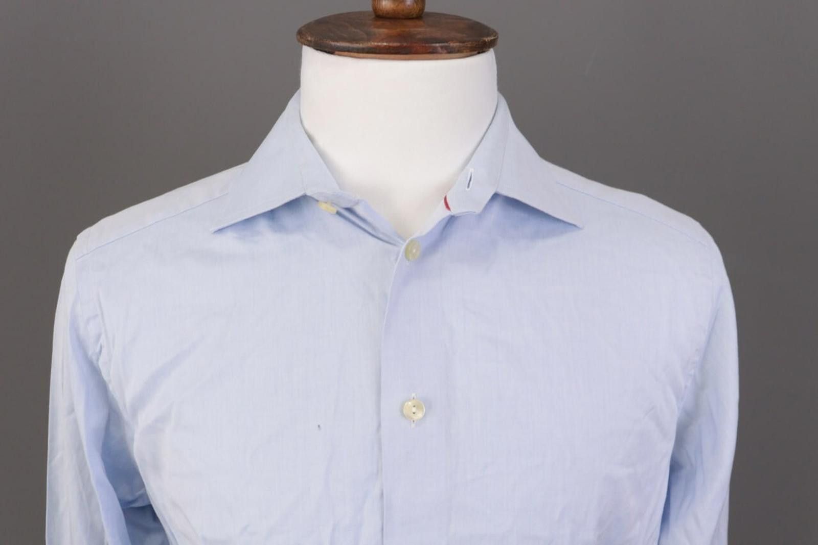 Eton Eton Contemporary Blue Button Up Shirt Size 41 /16 Size US M / EU 48-50 / 2 - 2 Thumbnail