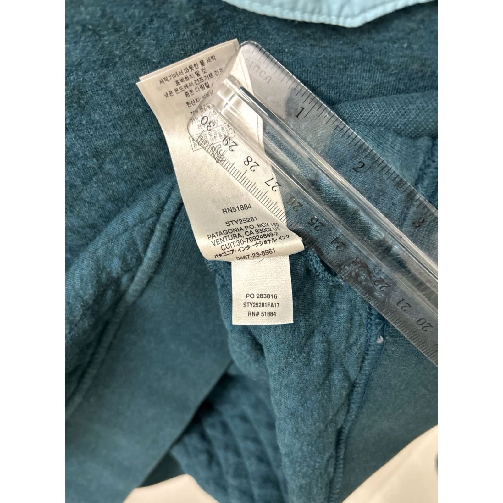 Patagonia Patagonia Organic Cotton Quilt Snap-T Pullover Womens M Teal Jacket L/S 25281 Size M / US 6-8 / IT 42-44 - 7 Thumbnail