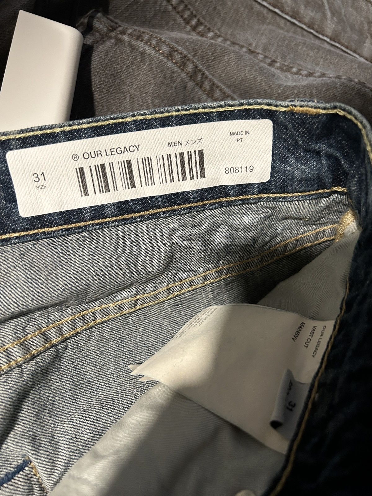 Our Legacy Our Legacy VAST CUT Vintage Rubber Repair Denim size 31 Size US 31 - 8 Thumbnail