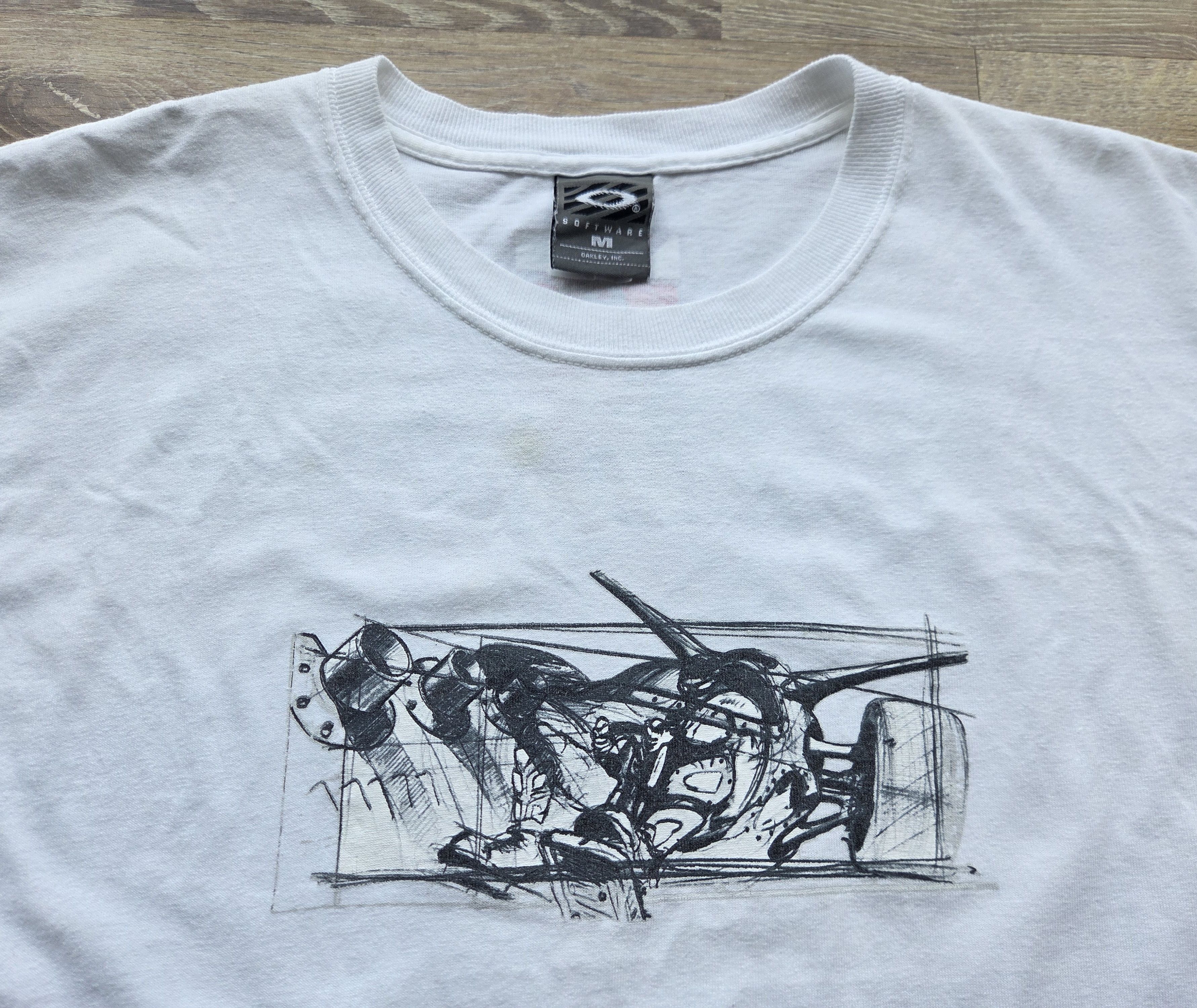 Oakley Vintage 90s Oakley USA Software Factory Pilot Graphic Shirt Size US M / EU 48-50 / 2 - 1 Thumbnail