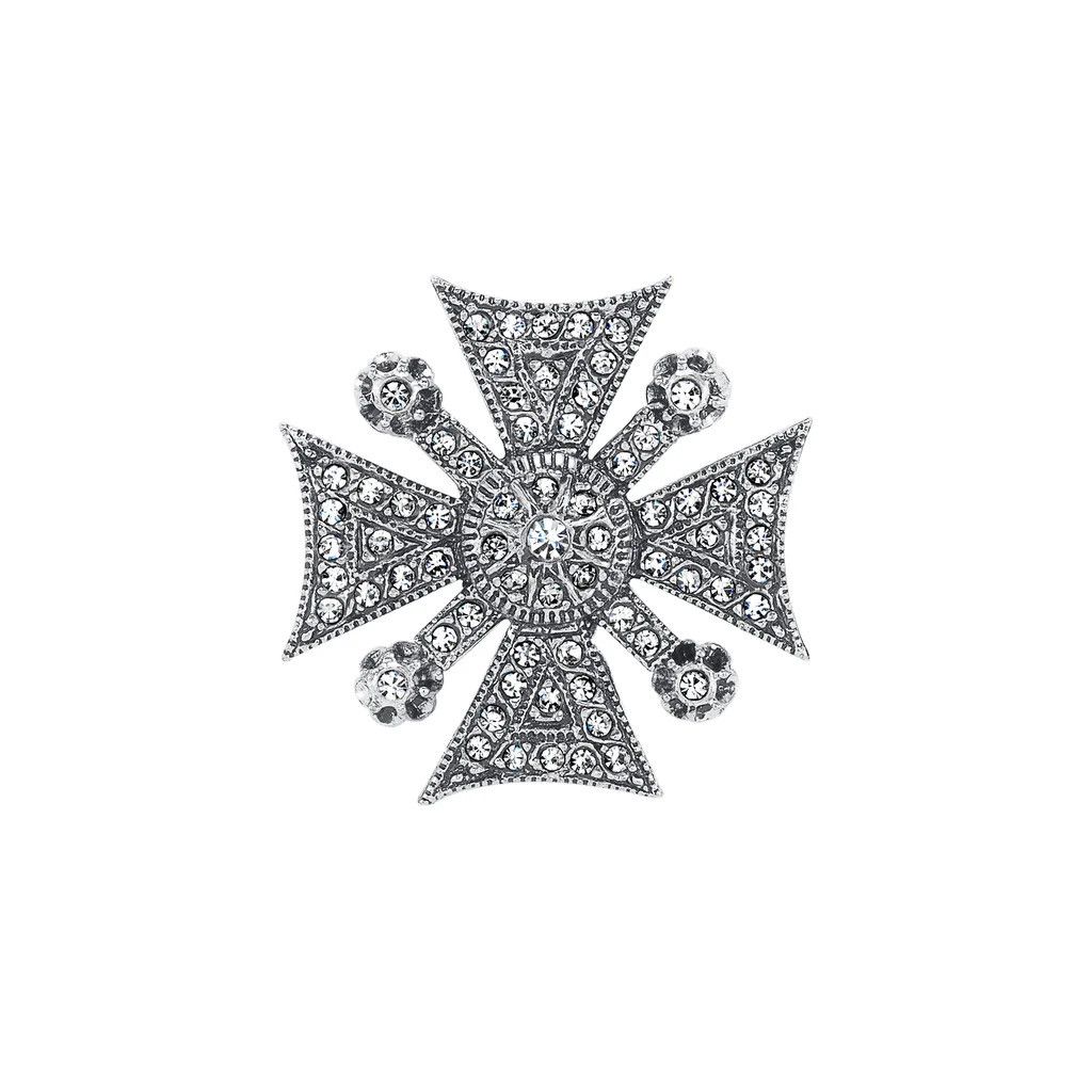 Jewelry × Other Azaara Silver Brooch with Swarovski Crystal Size ONE SIZE - 1 Thumbnail