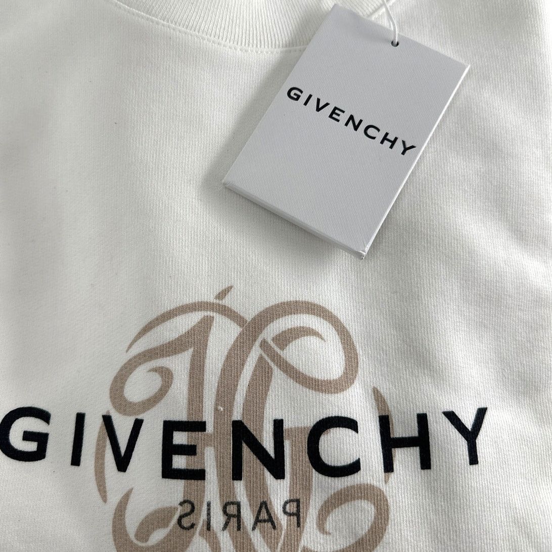 Givenchy GIVENCHY Off White Reverse Fleece Sweatshirt Size S Size S / US 4 / IT 40 - 3 Thumbnail