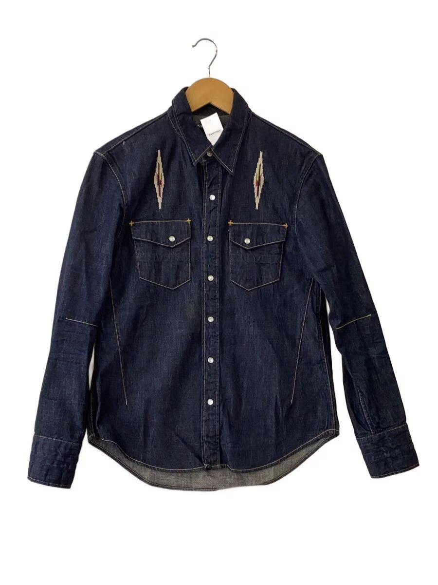 Number (N)ine Ortega Embroidered Denim Button Shirt Size US L / EU 52-54 / 3 - 1 Thumbnail