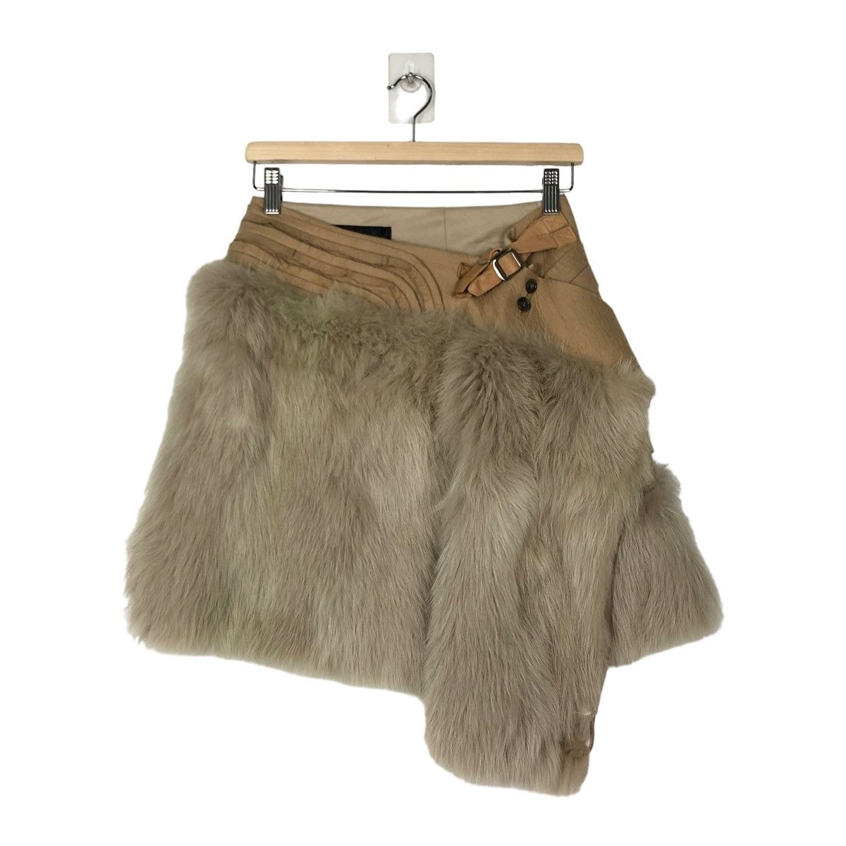 Jun Takahashi 🔥LAST DROP🔥💥LAMB LEATHER MINK FUR SKIRT UNDERCOVER Size 30" / US 8 / IT 44 - 1 Thumbnail