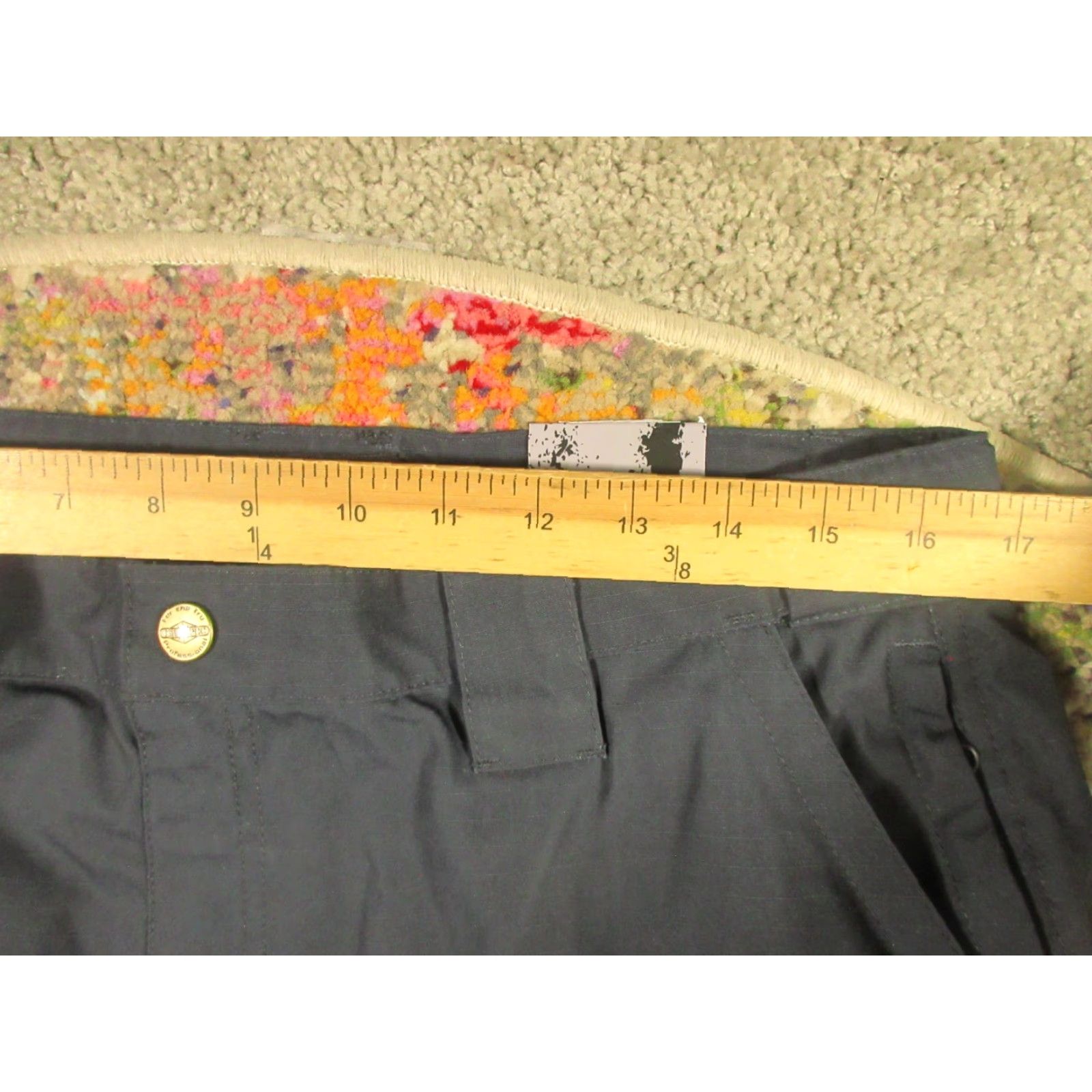 Vintage TRU-SPEC Pant Women 14 EMS 24 7 Series Cargo Workwear Ripstop Blue 36 in Waist Inseam 32 in Mid Rise Straight Pockets Size 36" / US 14 / IT 50 - 7 Thumbnail