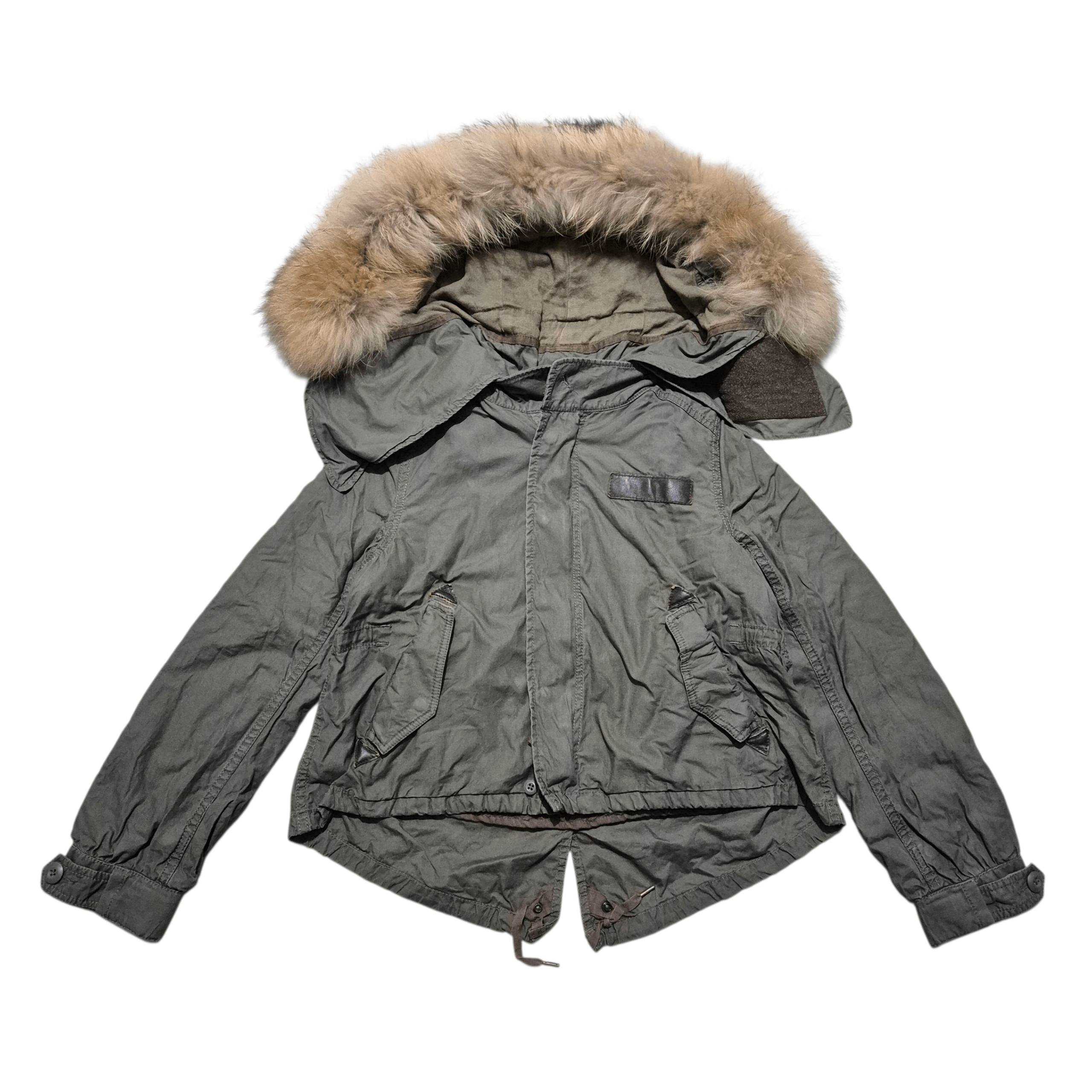 Goa military fur hoodie jacket