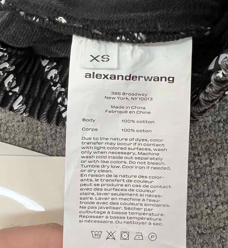 Alexander Wang Alexander Wang Logo Print Jogger Pants- Size 24" / US 00 / IT 34 - 3 Thumbnail