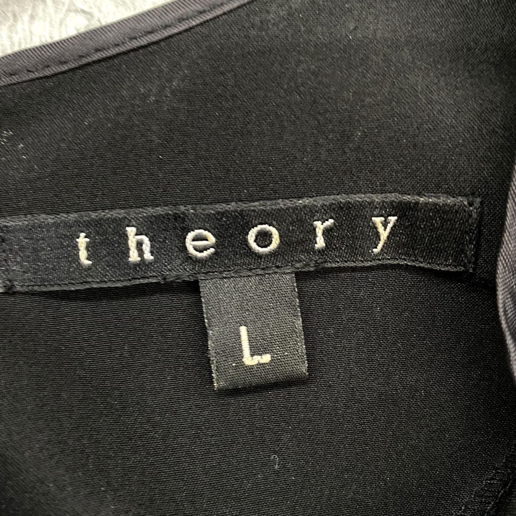 Theory Theory Dress Womens L Sleeveless Shift Office Black Minimalist Long Sleeve None Size L / US 10 / IT 46 - 6 Thumbnail