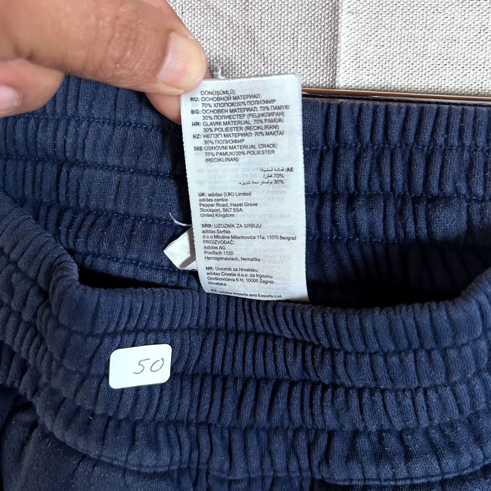 Adidas Adidas Tiro 23 Navy Blue White Stripe Tapered Jogger Sweatpants XS Women Size 40" / US 18 - 3 Thumbnail