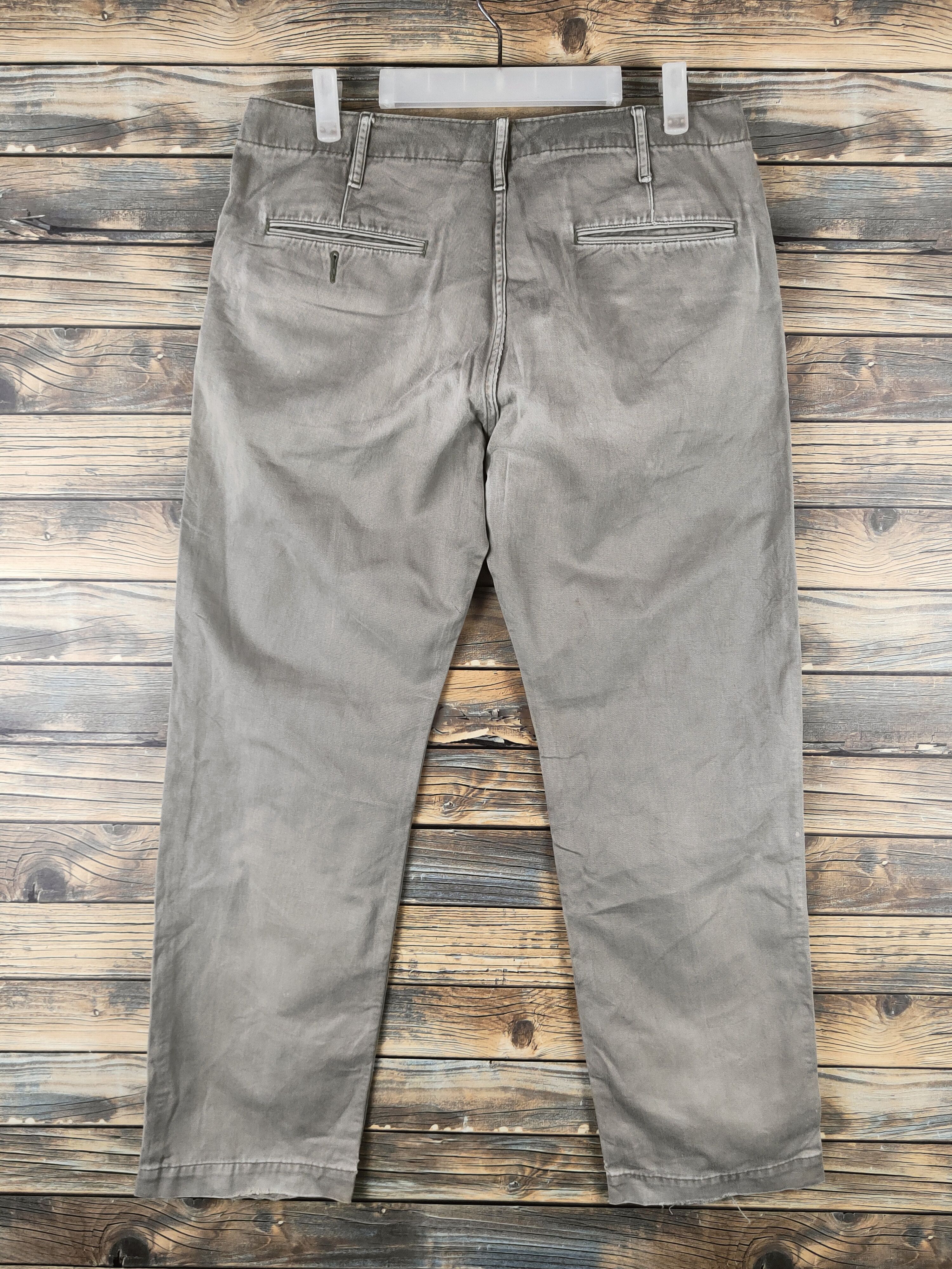 GU DL GU Olive Faded Multipocket Casual Pants #46-302 Size US 32 / EU 48 - 7 Thumbnail