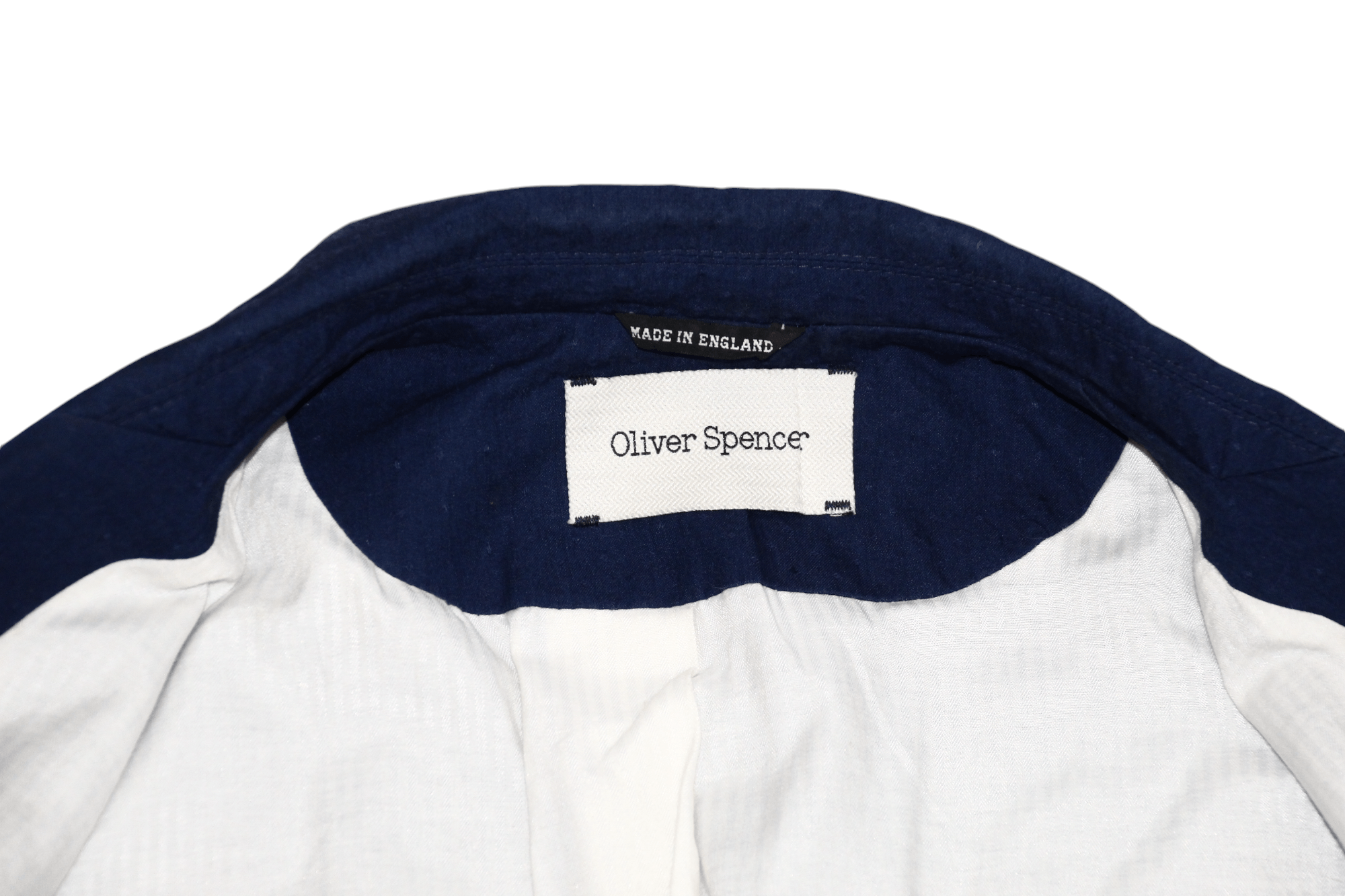 Oliver Spencer Oliver Spencer Textured Indigo Cotton Twill Lined Blazer Size US M / EU 48-50 / 2 - 6 Thumbnail