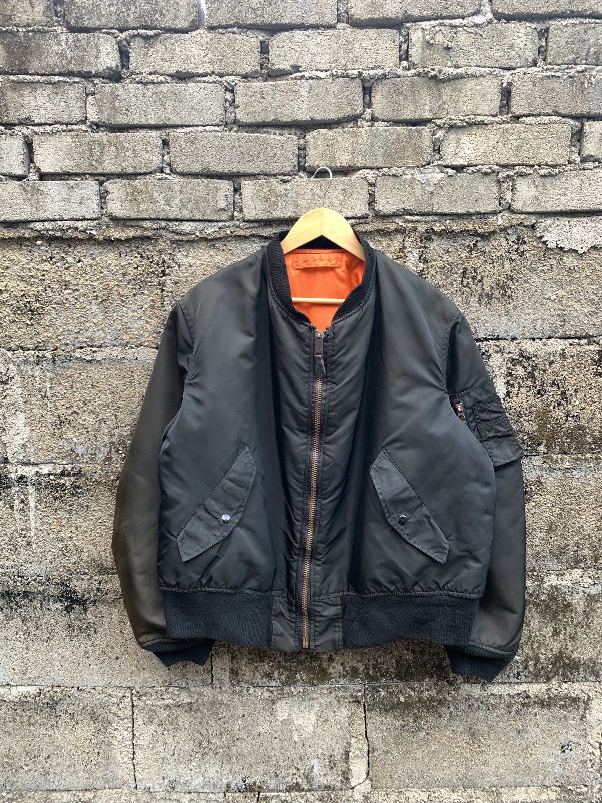Alpha Industries 🔥SendOffer🔥Vintage Alpha Industries Bomber Jacket Size US L / EU 52-54 / 3 - 6 Thumbnail
