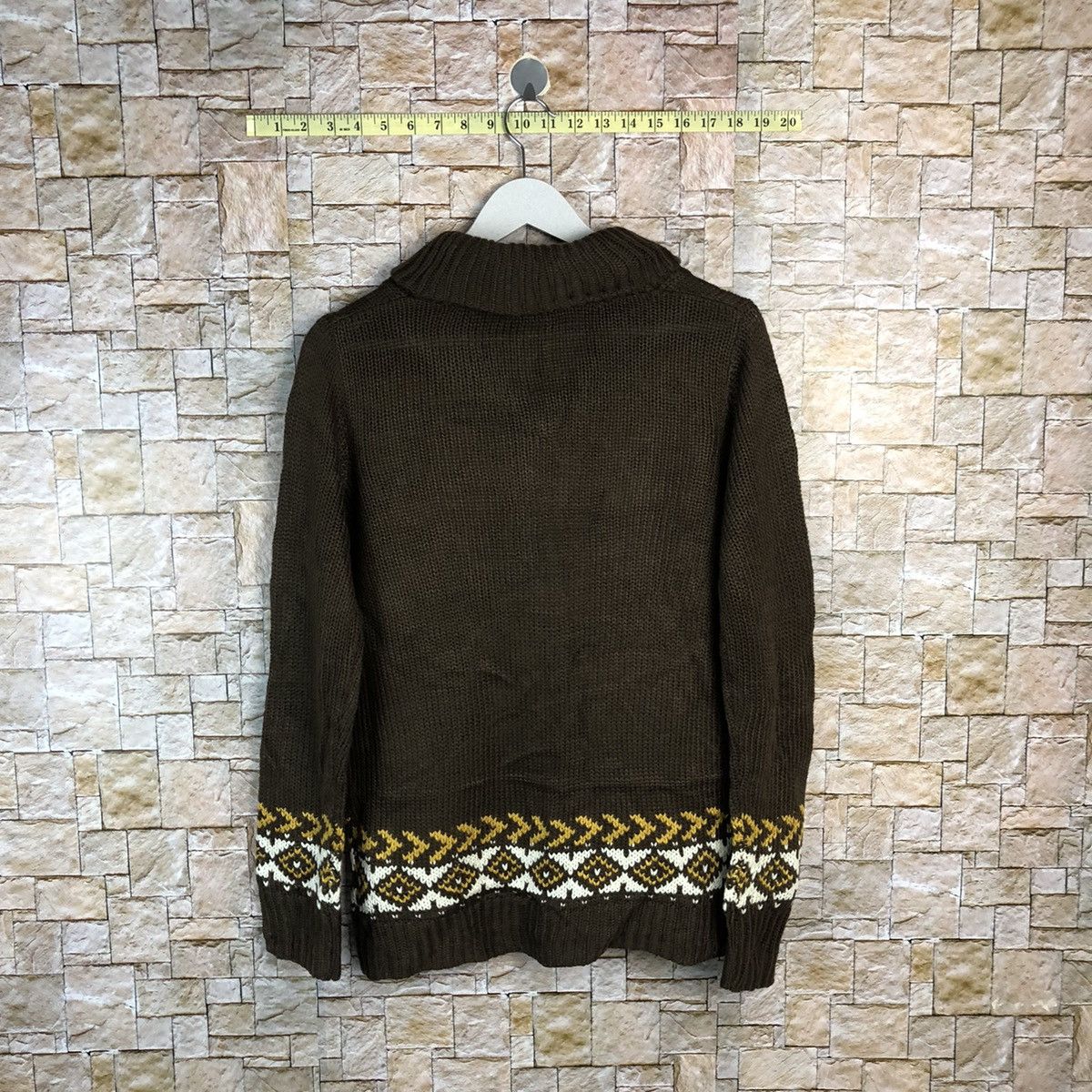 Japanese Brand 3 Can 4 on Brown Cardigan Knitwear #A863 Size US M / EU 48-50 / 2 - 12 Thumbnail
