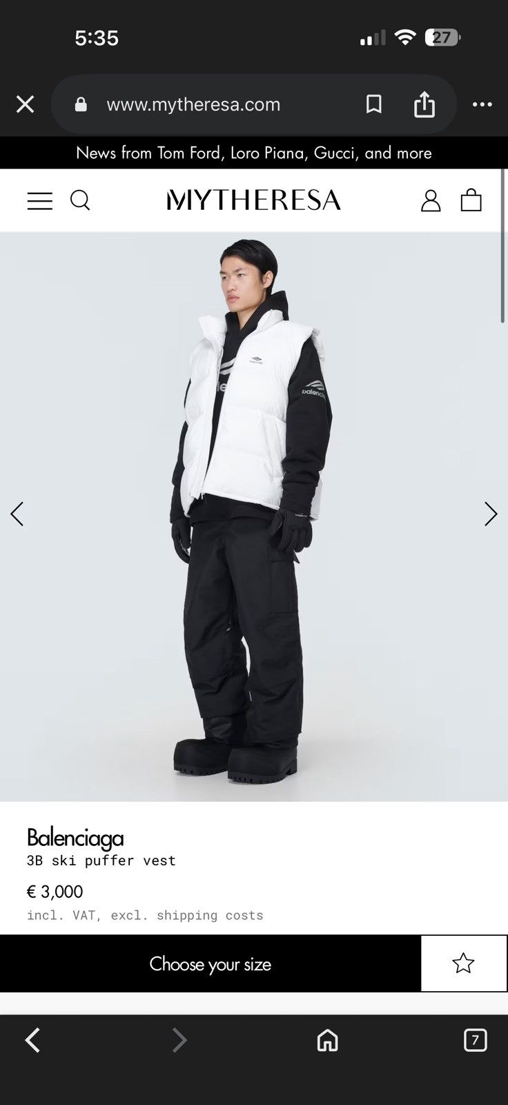 Balenciaga Balenciaga Ski Vest Size US L / EU 52-54 / 3 - 17 Thumbnail