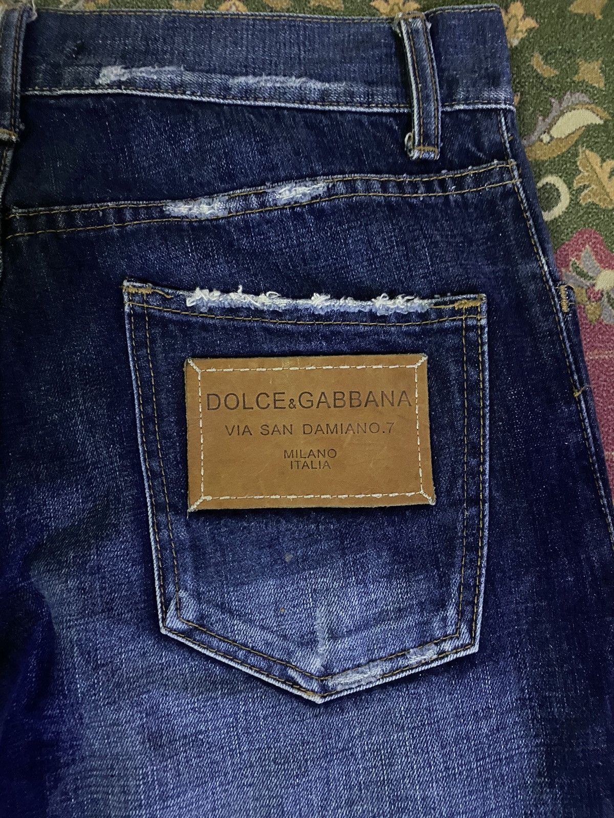 Dolce & Gabbana × Vintage 🔥RARE🔥DOLCE & GABBANA Distressed Denim Size US 33 - 4 Thumbnail