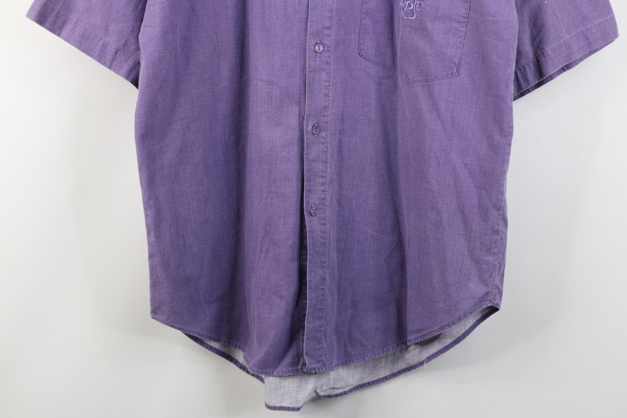 Vintage Vintage 90s Streetwear Stonewash Short Sleeve Button Shirt Size US M / EU 48-50 / 2 - 3 Thumbnail