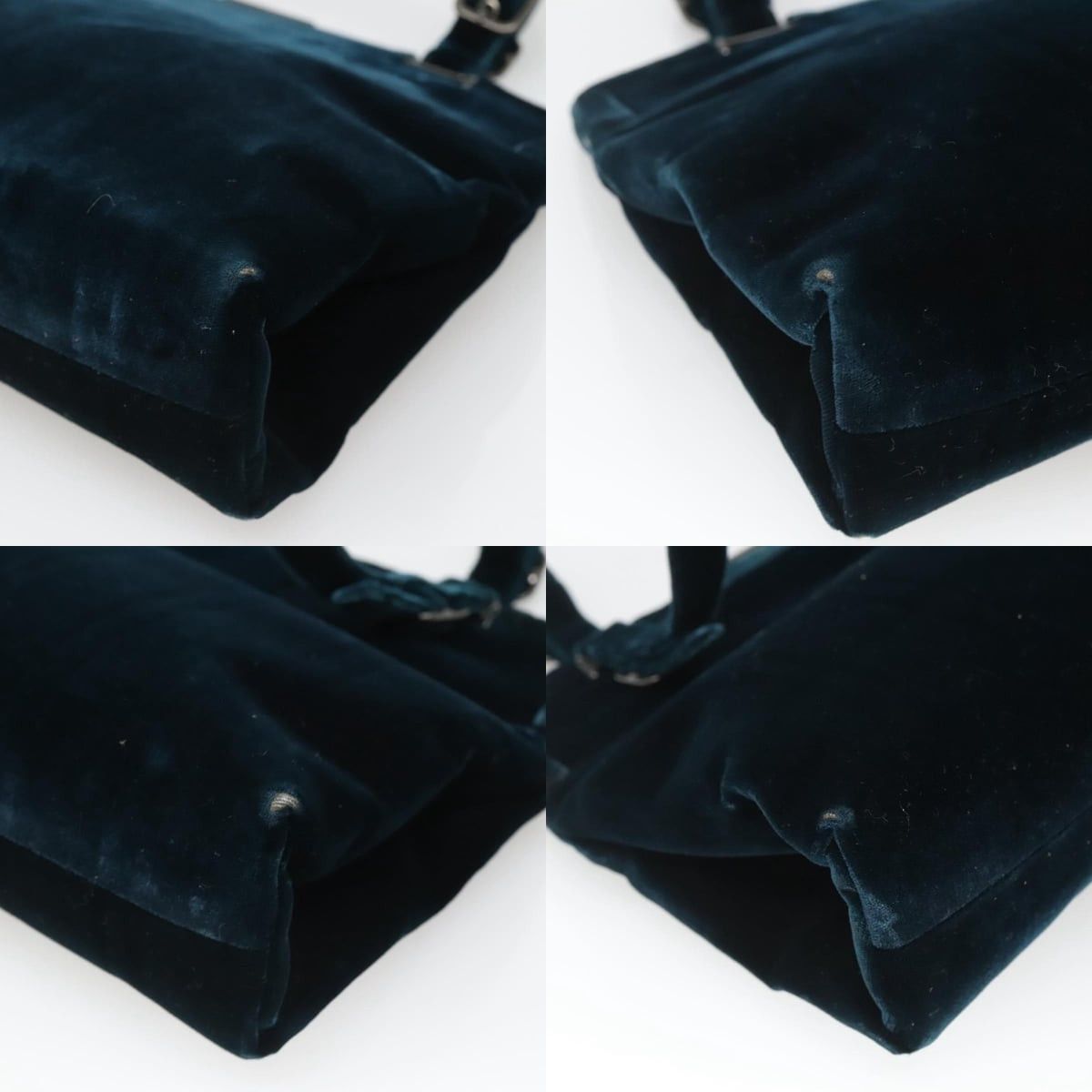 Prada PRADA Tote Bag Velor Navy Silver Size ONE SIZE - 10 Thumbnail