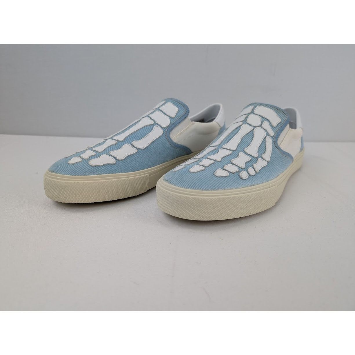 Amiri o1rshd1 Corduroy Skel Toe Slip On in Light Blue/White Size US 13 / EU 46 - 7 Thumbnail
