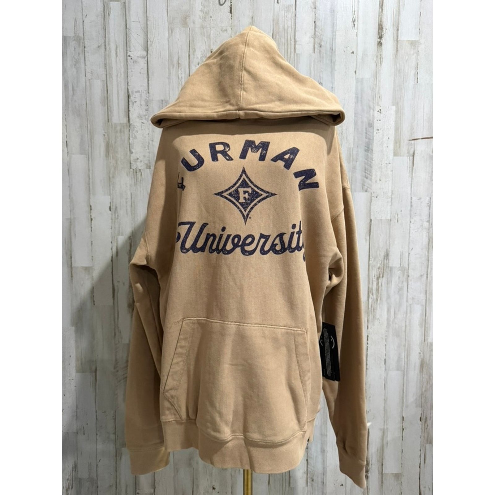 47 Brand NWT 47 Furman University Paladins Mens Pullover Hoodie Beige Size US L / EU 52-54 / 3 - 2 Thumbnail