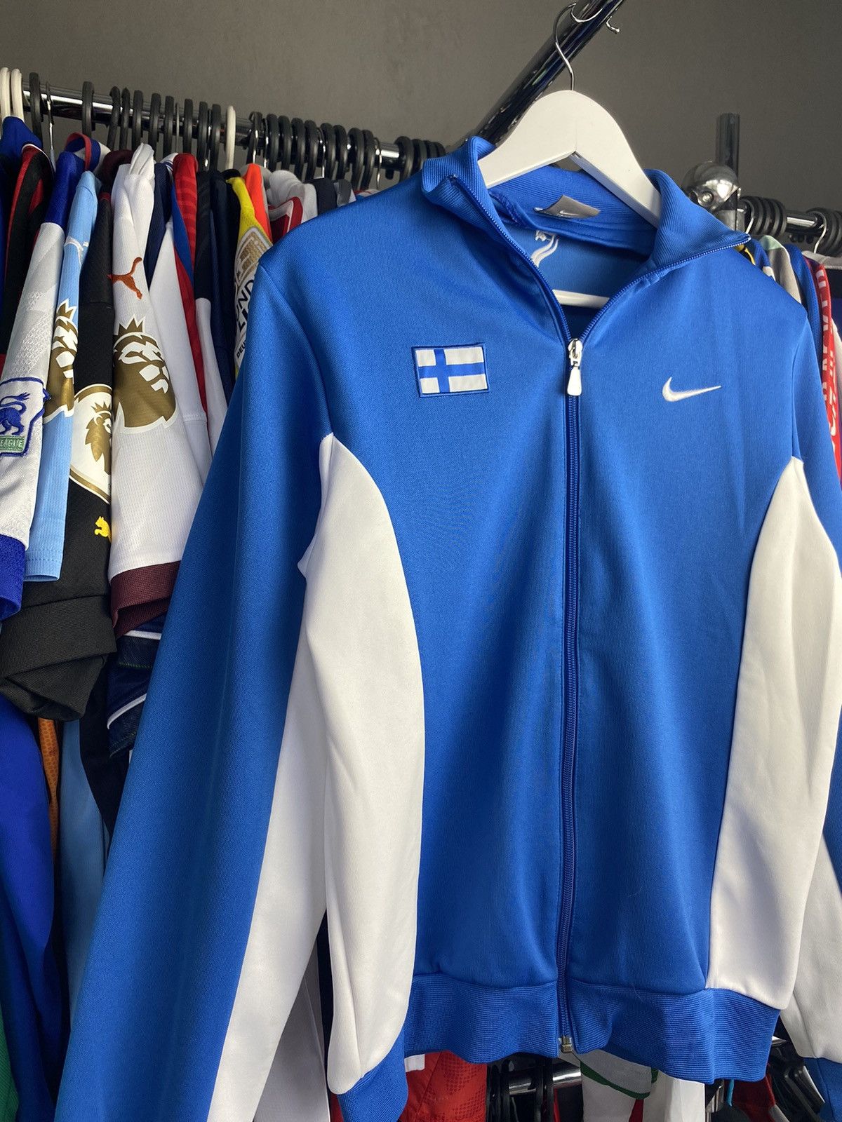 Nike 2005/06 Nike Finland Suomi Olympics Track Jacket Blue Size US M / EU 48-50 / 2 - 3 Thumbnail