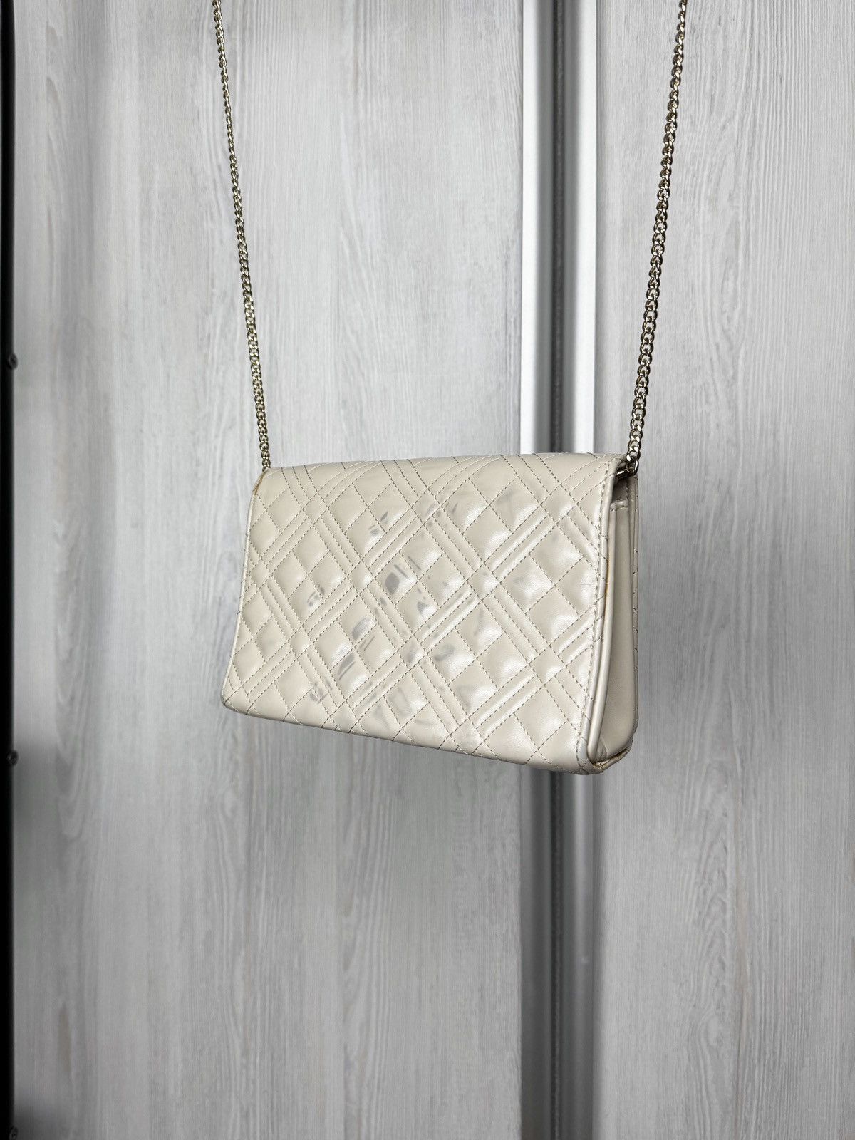 Love Moschino Love Moschino beige clutch shoulder bag faux leather Size ONE SIZE - 8 Thumbnail
