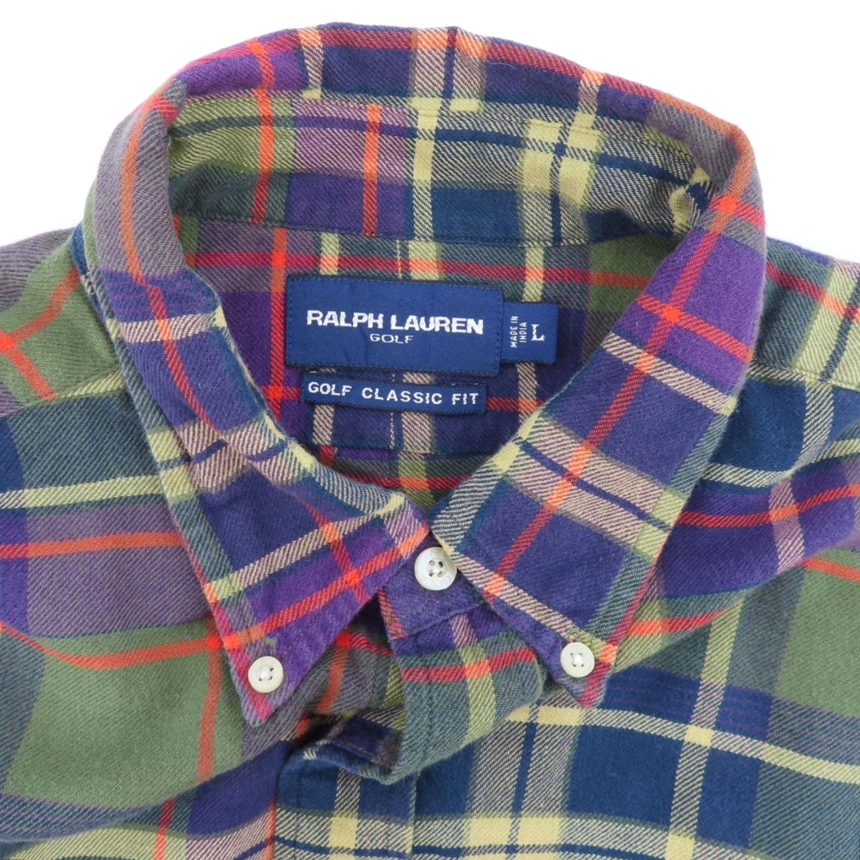 Ralph Lauren Ralph Lauren Golf Shirt Men Large Multicolor Collared Long Sleeve Button-Up Classic Fit Size US L / EU 52-54 / 3 - 7 Thumbnail