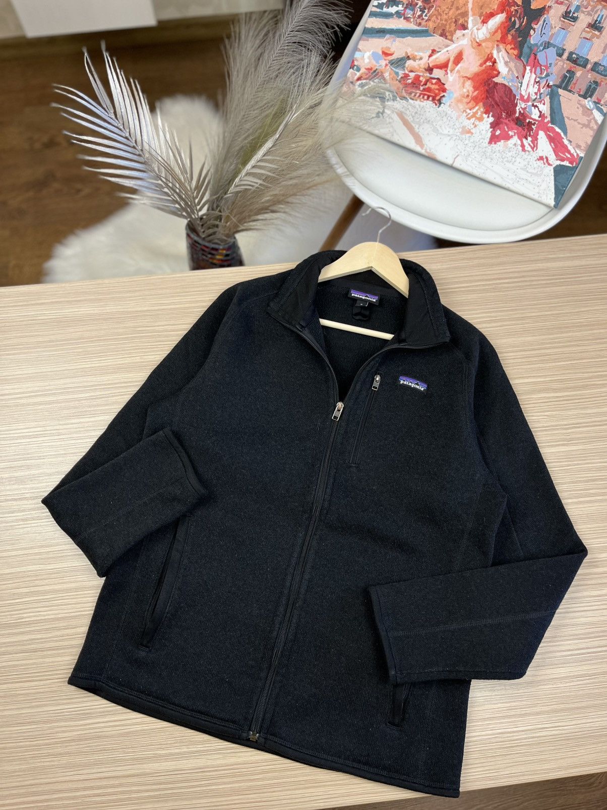 Patagonia Patagonia Fleece Zip Up Polar black Sherpa sweatshirt bluza Size US M / EU 48-50 / 2 - 1 Thumbnail