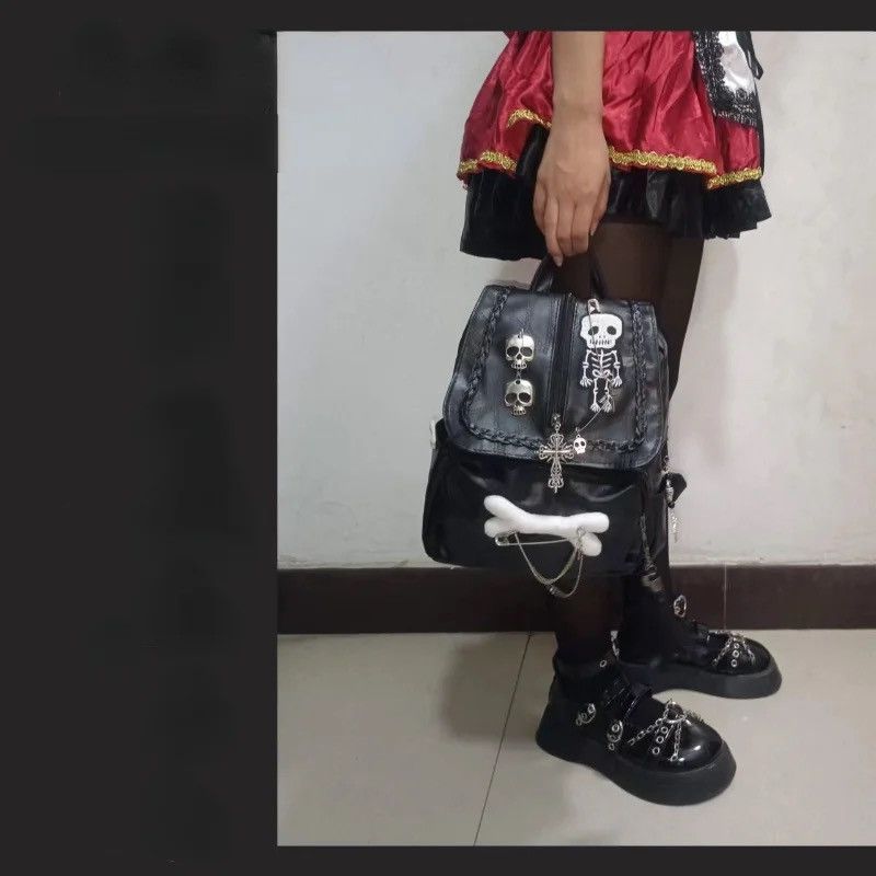 Japanese Brand × Vintage MBTI Gothic Y2k Backpacks Size ONE SIZE - 6 Thumbnail