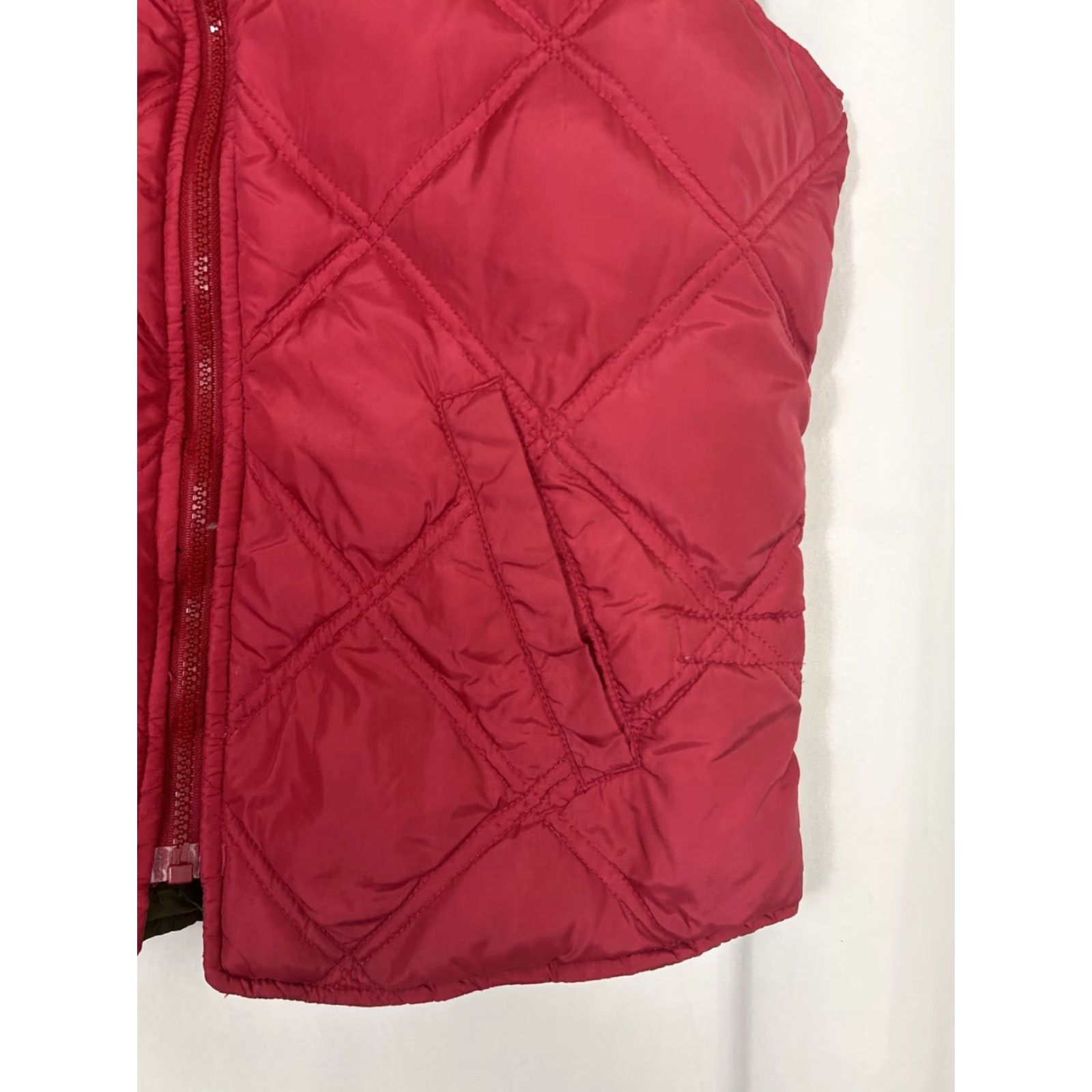 Eddie Bauer VINTAGE Eddie Bauer Womens Vest Full Zip Quilted Down Puffer Red L Size L / US 10 / IT 46 - 5 Thumbnail
