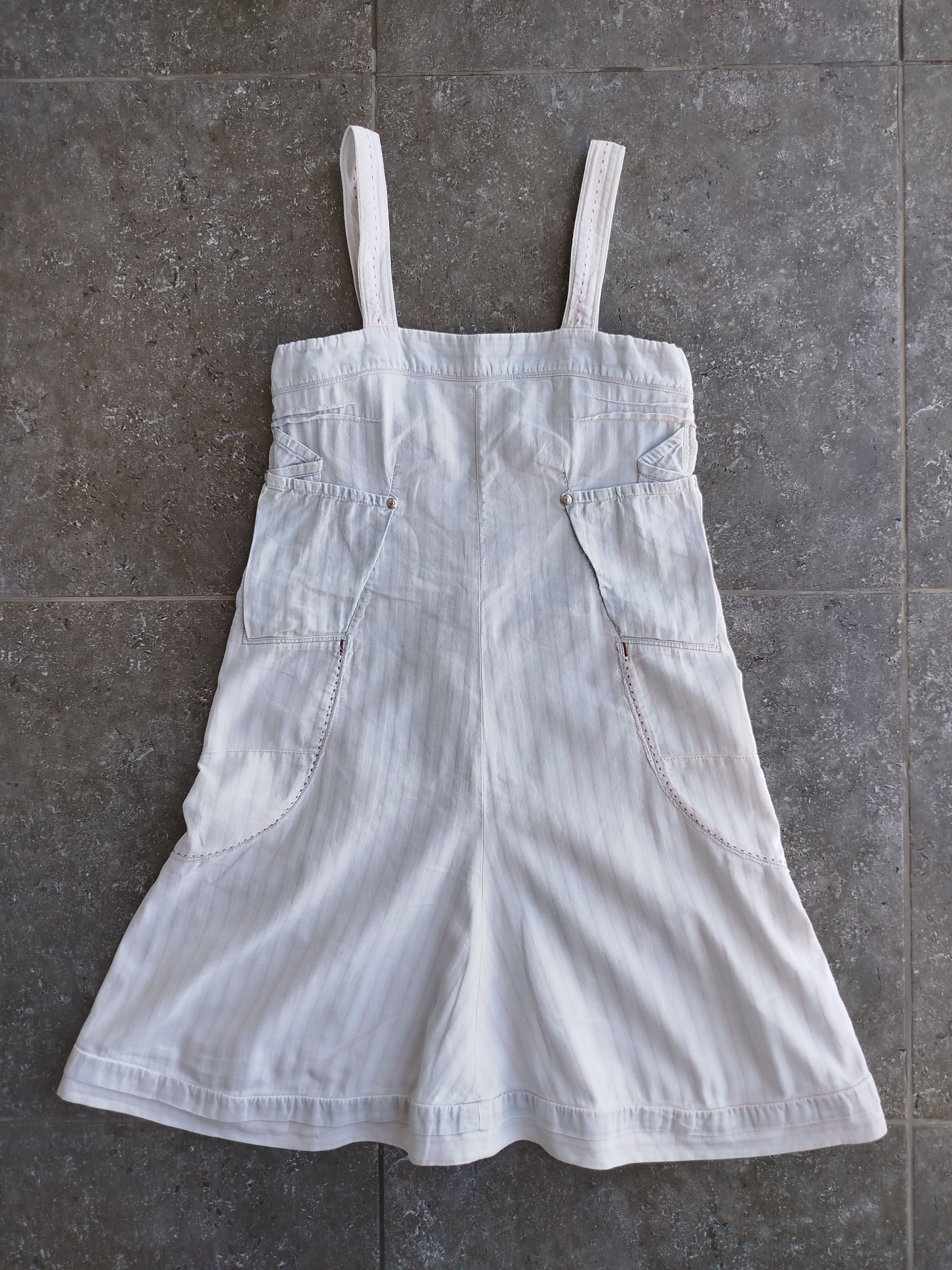 Marithe + Francois Girbaud Dress Sleeveless Striped Vintage Size Girl 12Years Woman XS Size XS / US 0-2 / IT 36-38 - 2 Thumbnail