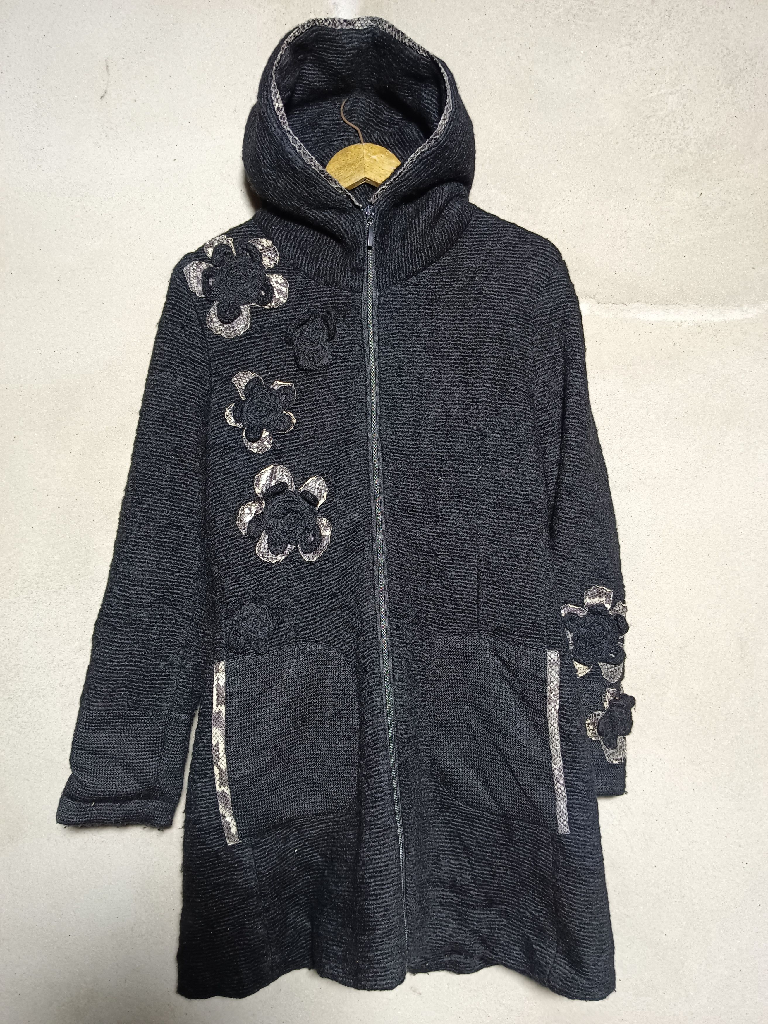 Vintage Zoe Long Jacket Coat Snakes Flowers Size US M / EU 48-50 / 2 - 1 Thumbnail