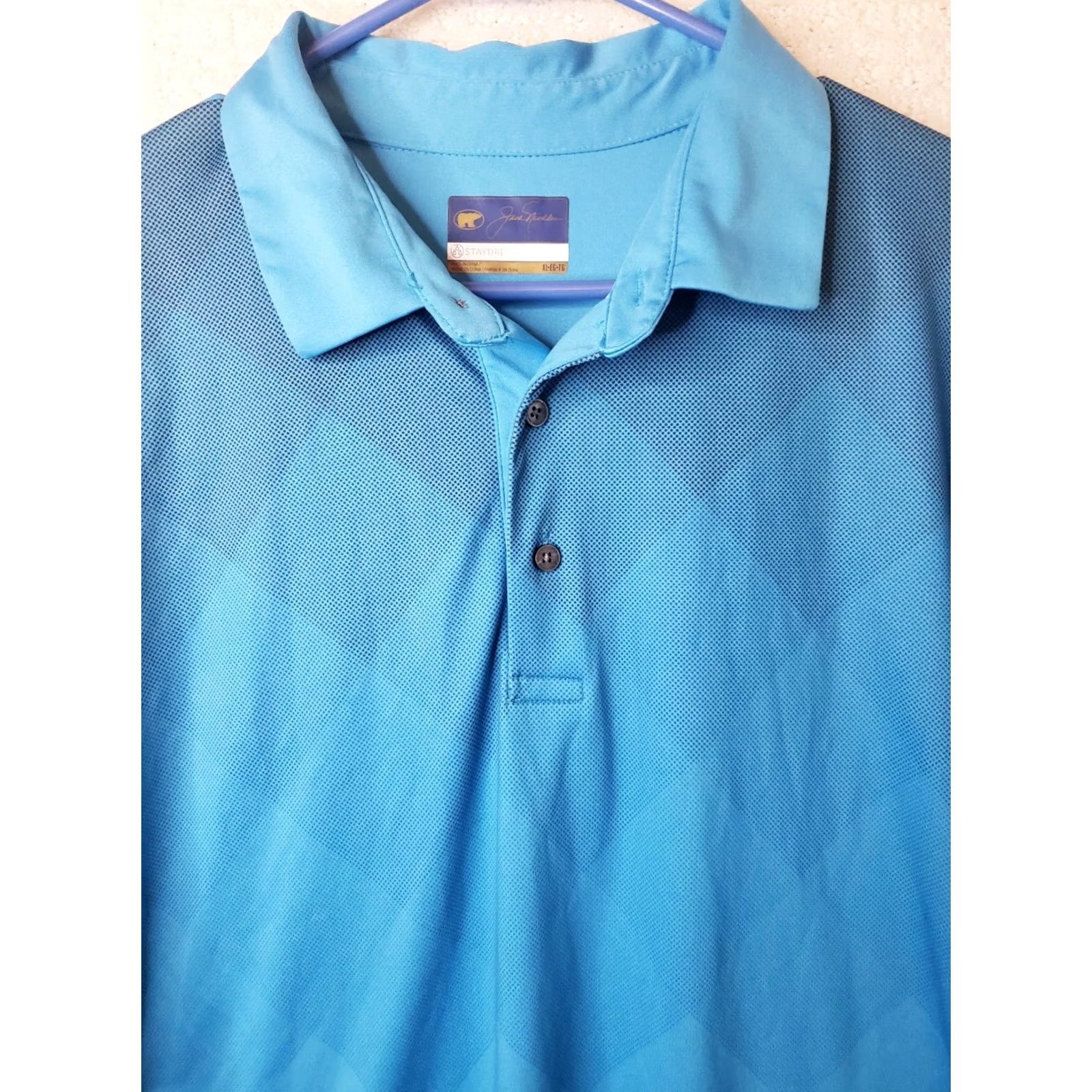 Golden Bear Jack Nicklaus StayDri Polo Golf Shirt Royal Blue XL Men's Short Sleeve Size US XL / EU 56 / 4 - 5 Thumbnail