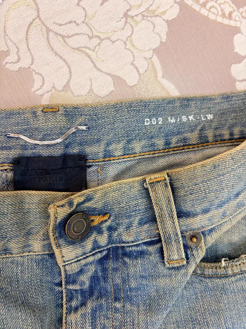 Saint Laurent Paris Saint Laurent Paris Ripped Denim Jeans Size US 30 / EU 46 - 3 Thumbnail