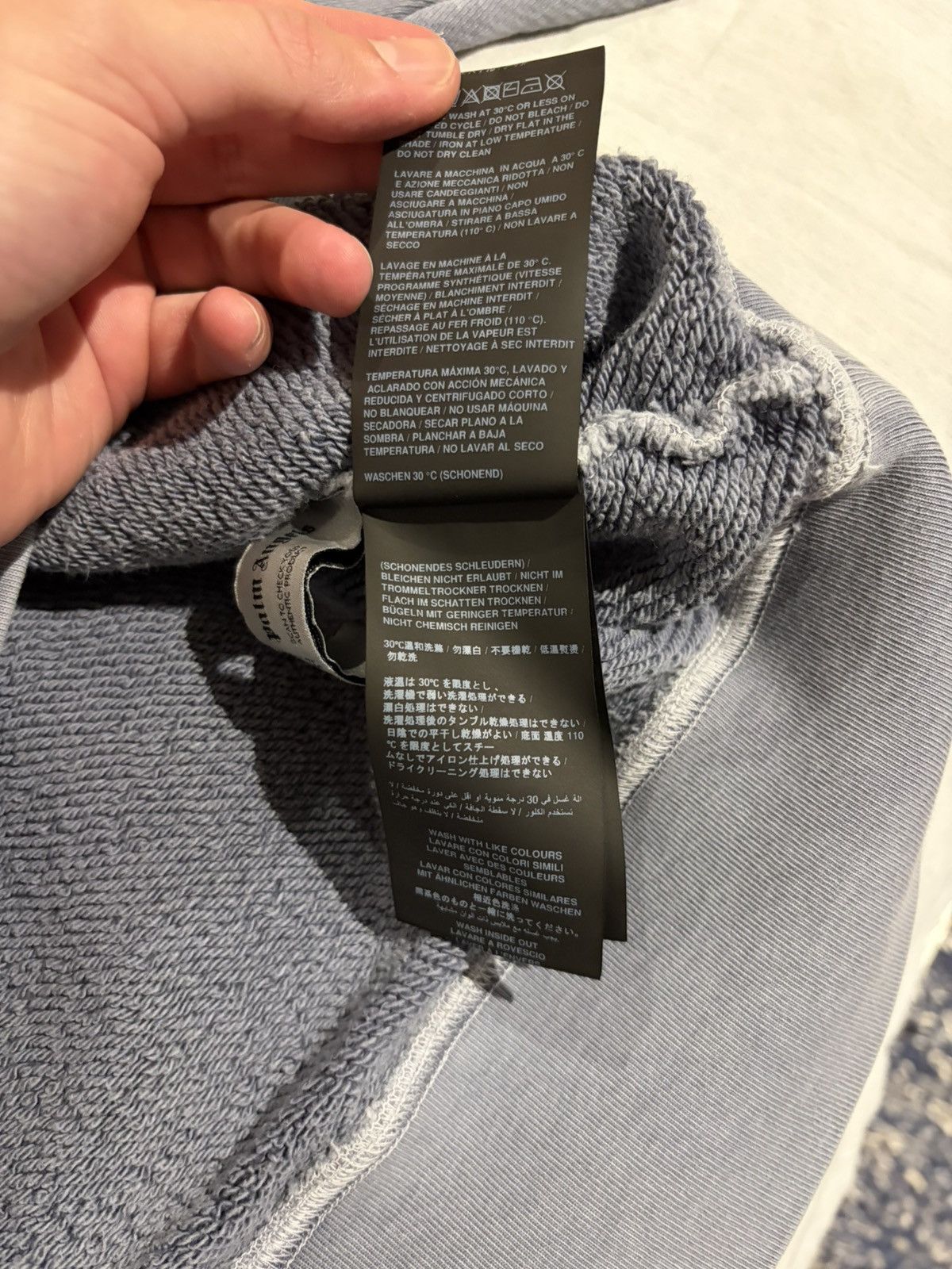 Palm Angels Palm Angels Grey Logo Crewneck Sweatshirt (Oversized Fit) Size US L / EU 52-54 / 3 - 9 Thumbnail