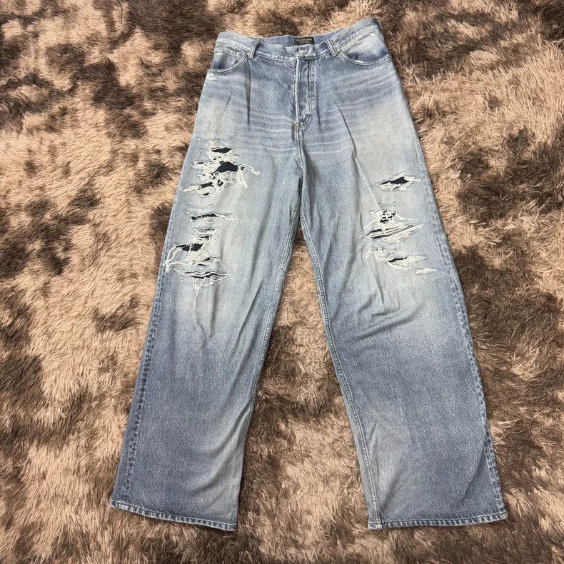 Balenciaga Balenciaga 3D Print Distressed Jeans Size US 28 / EU 44 - 1 Thumbnail