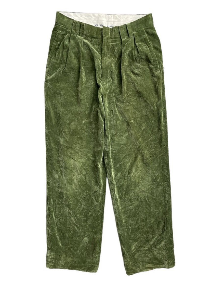 Japanese Brand Japanese Brand Crispa Company Streetstyle Velvet Pants Size US 29 - 1 Thumbnail