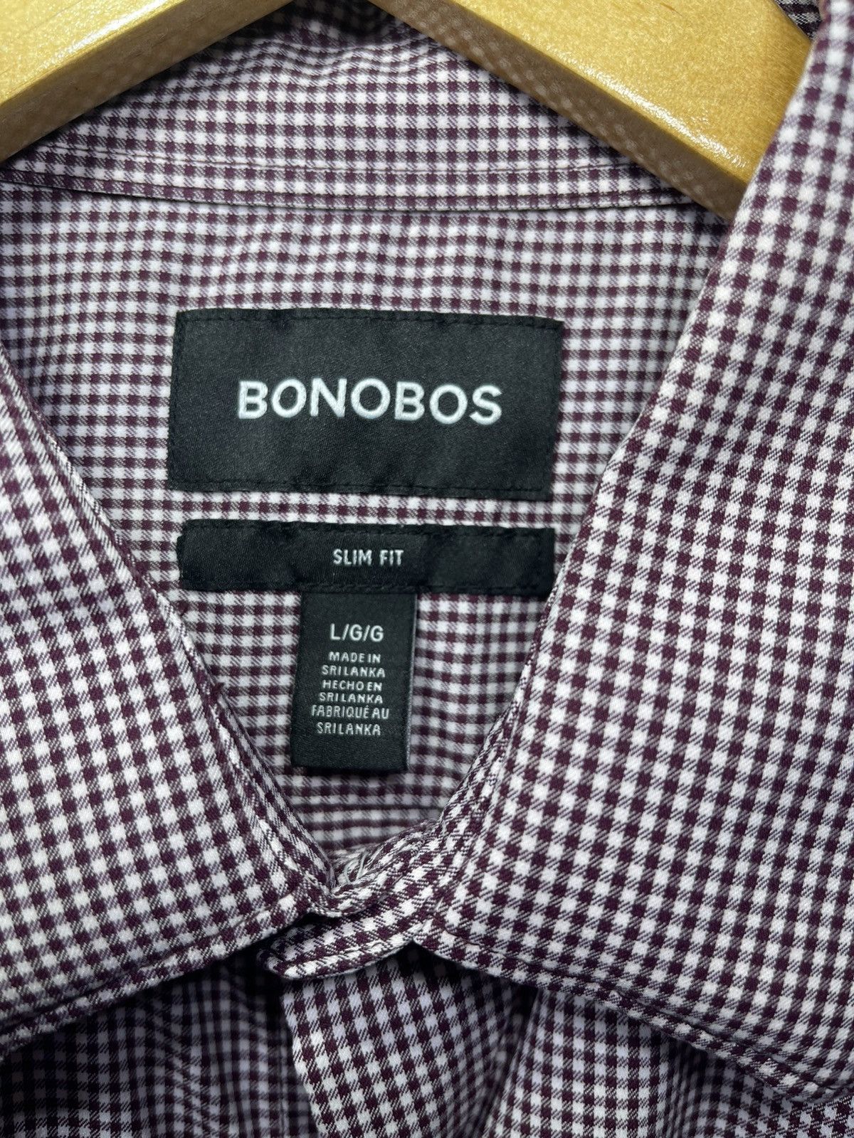 Bonobos Bonobos Shirt Men’s Sz L Red Gingham Slim Fit Long Sleeve Size US L / EU 52-54 / 3 - 3 Thumbnail