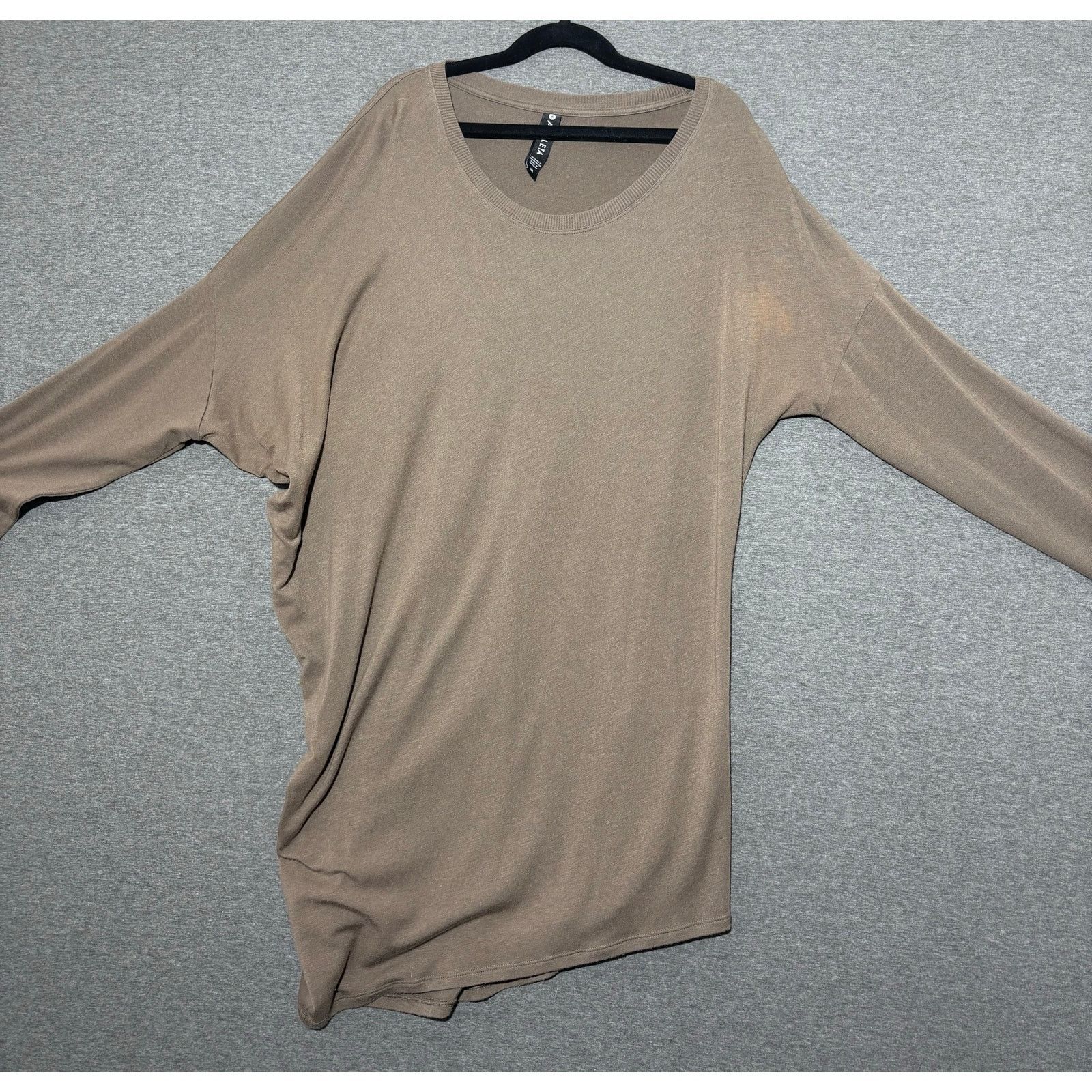 Athleta Athleta | Women's Long Brown Long Sleeve Tunic Top | Medium Size M / US 6-8 / IT 42-44 - 1 Thumbnail