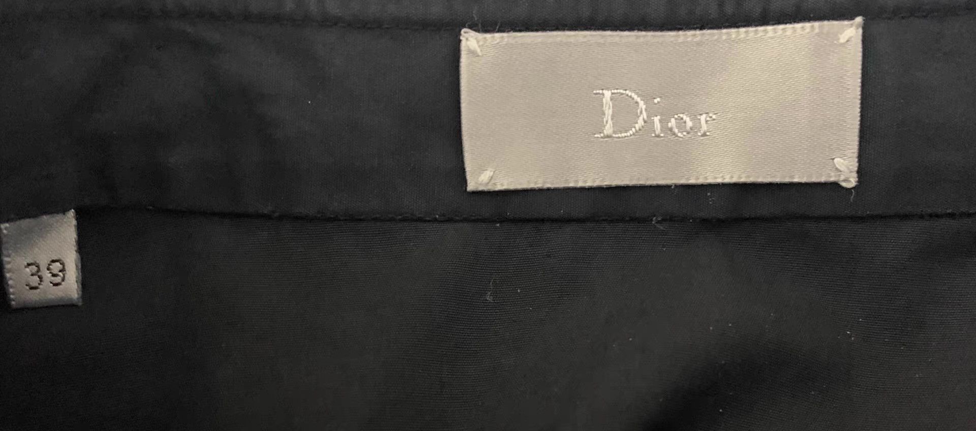 Dior Dior Homme 13SS Black Woven Collar Shirt Q12 Size US L / EU 52-54 / 3 - 6 Thumbnail
