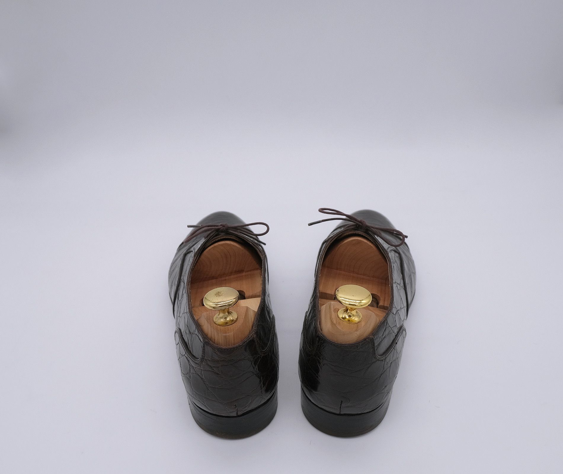 Salvatore Ferragamo Salvatore Ferragamo, brown shoes, size 8, crocodile leather Size US 8 / EU 41 - 3 Thumbnail